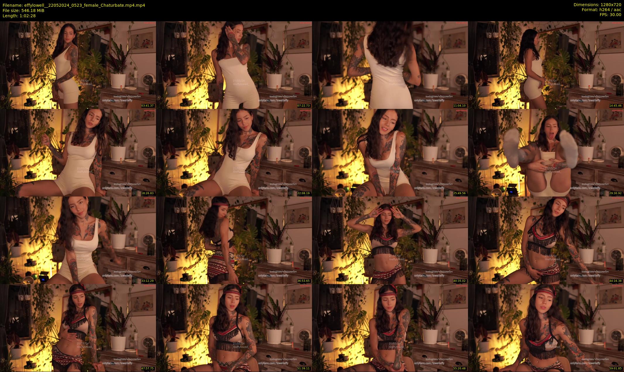 effylowell_ — 63 minute Chaturbate female cam show recording, 720p, May 22, 2024