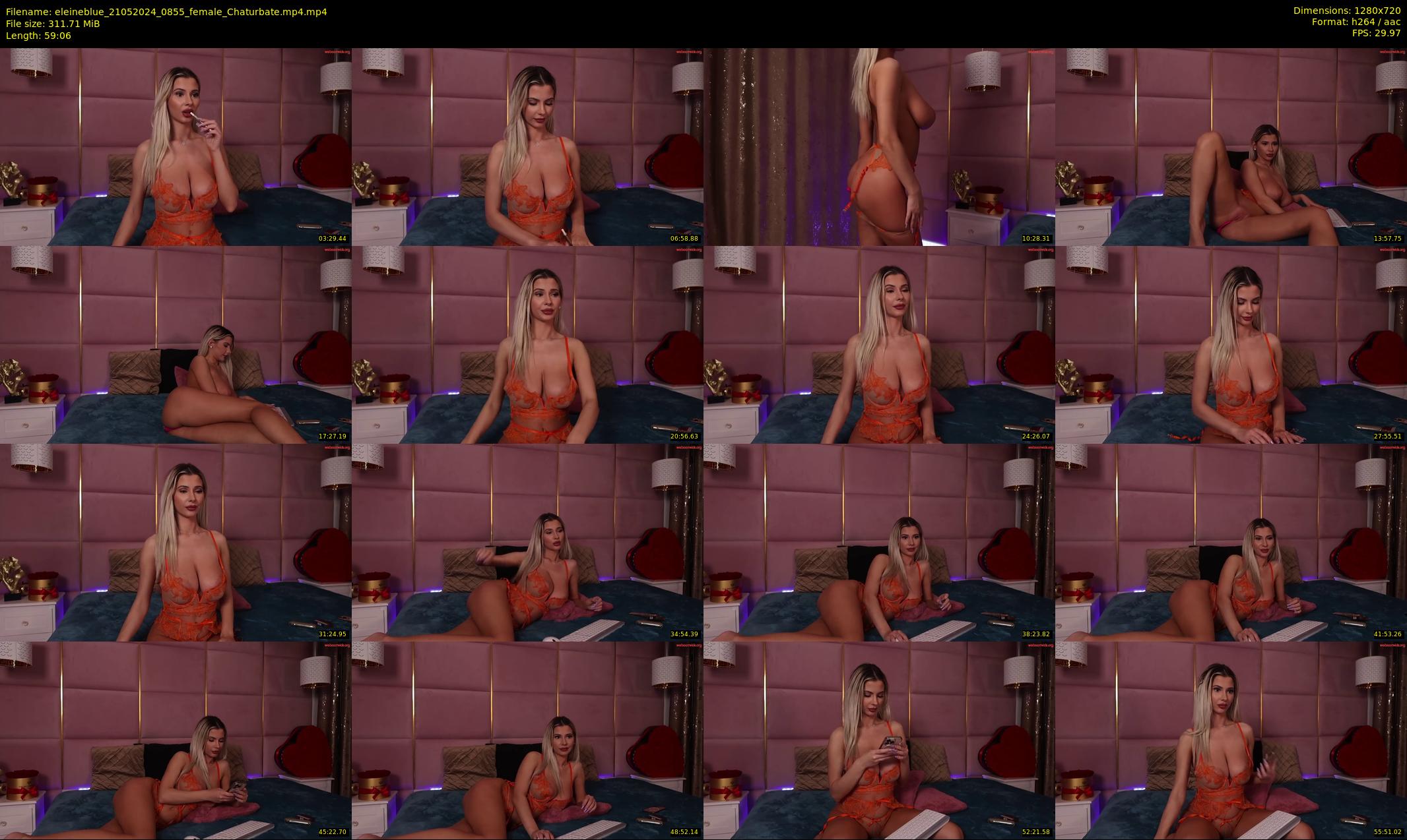 eleineblue — 60 minute Chaturbate female cam show recording, 720p, May 21, 2024