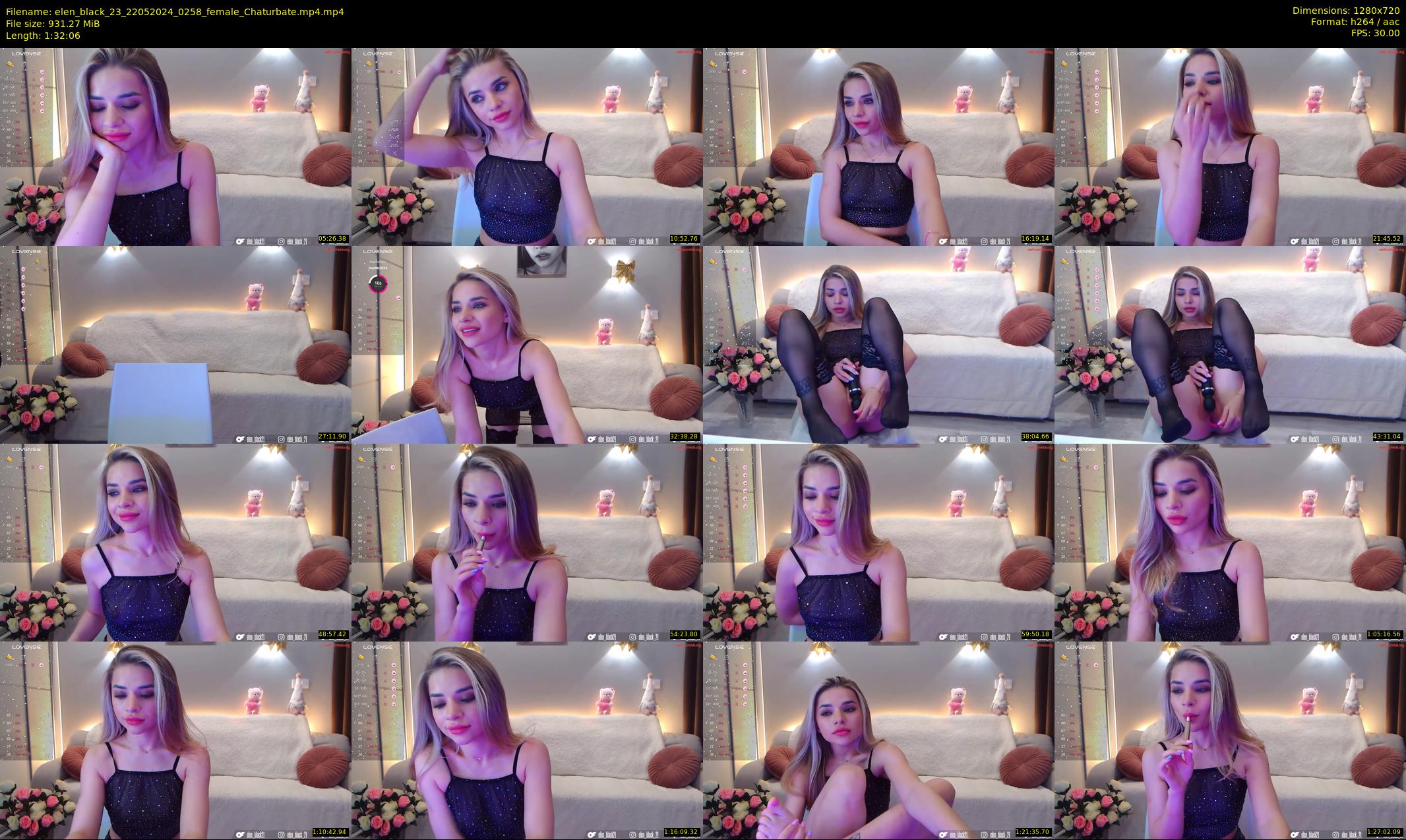elen_black_23 — 93 minute Chaturbate female cam show recording, 720p, May 22, 2024