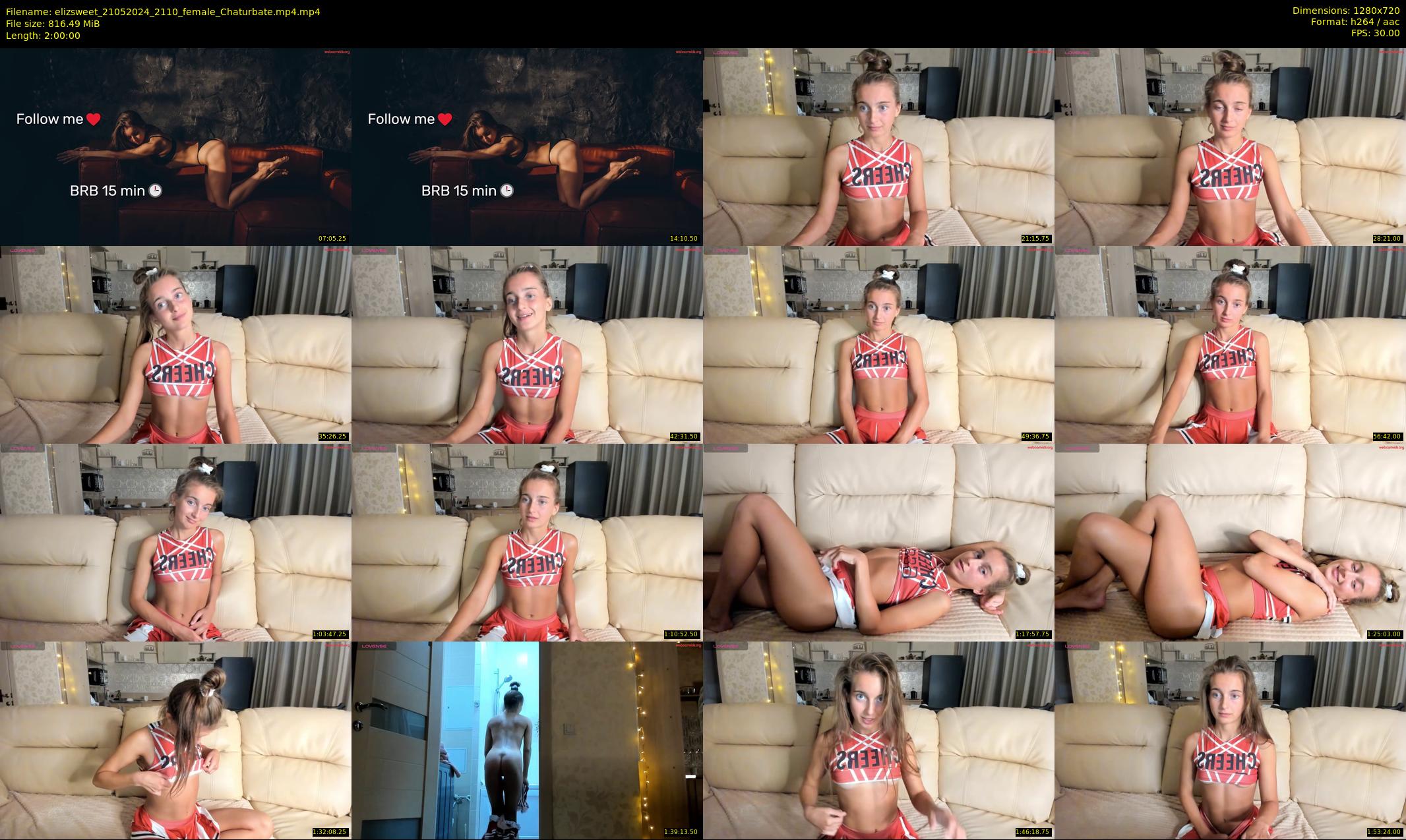 elizsweet — 120 minute Chaturbate female cam show recording, 720p, May 21, 2024