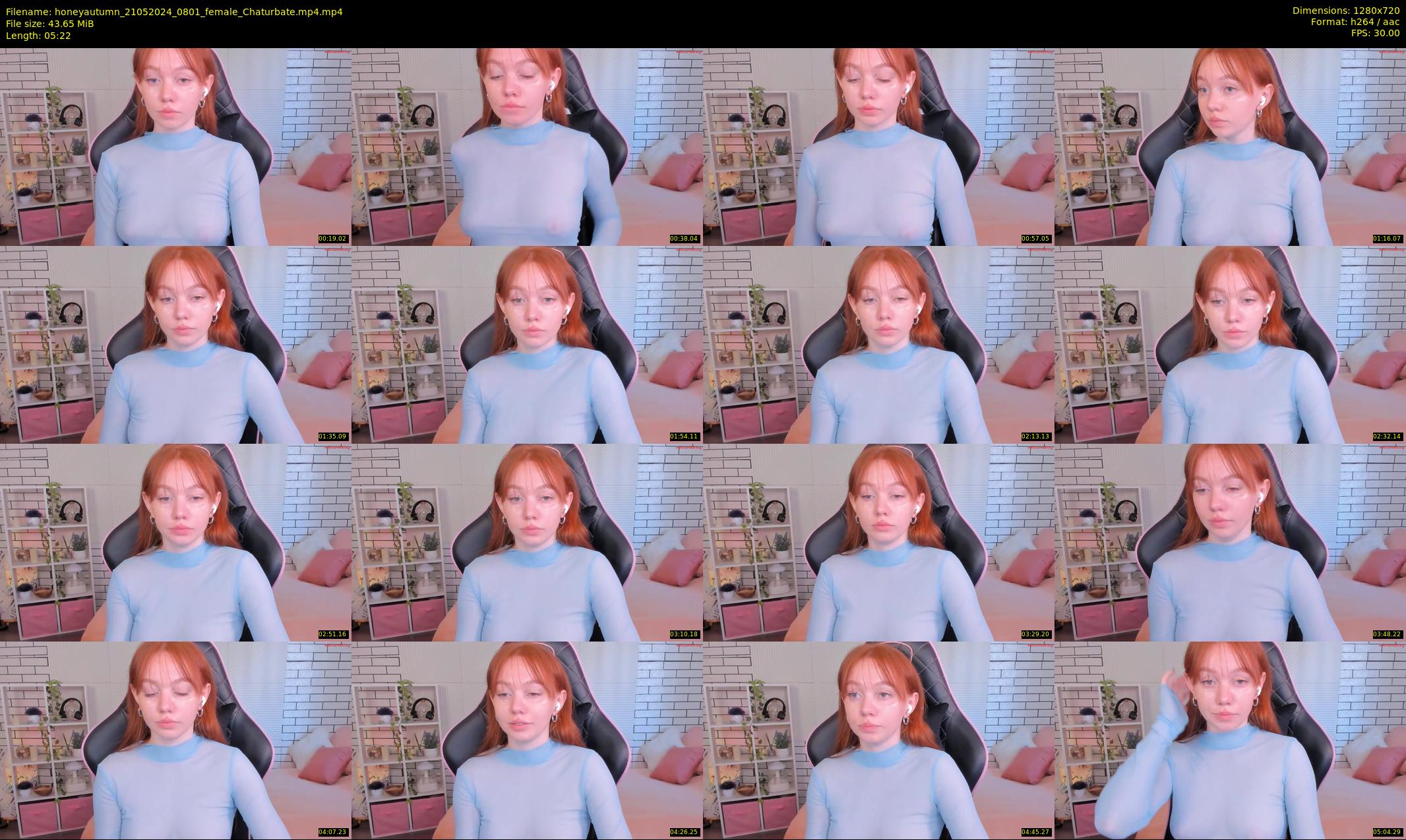 honeyautumn — 6 minute Chaturbate female cam show recording, 720p, May 21, 2024