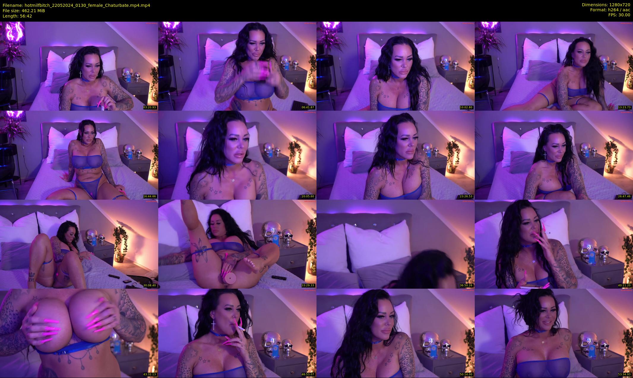 hotmilfbitch — 57 minute Chaturbate female cam show recording, 720p, May 22, 2024