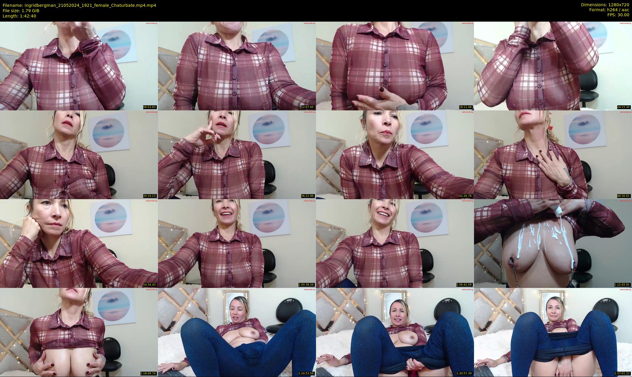 ingridbergman — 103 minute Chaturbate female cam show recording, 720p, May 21, 2024