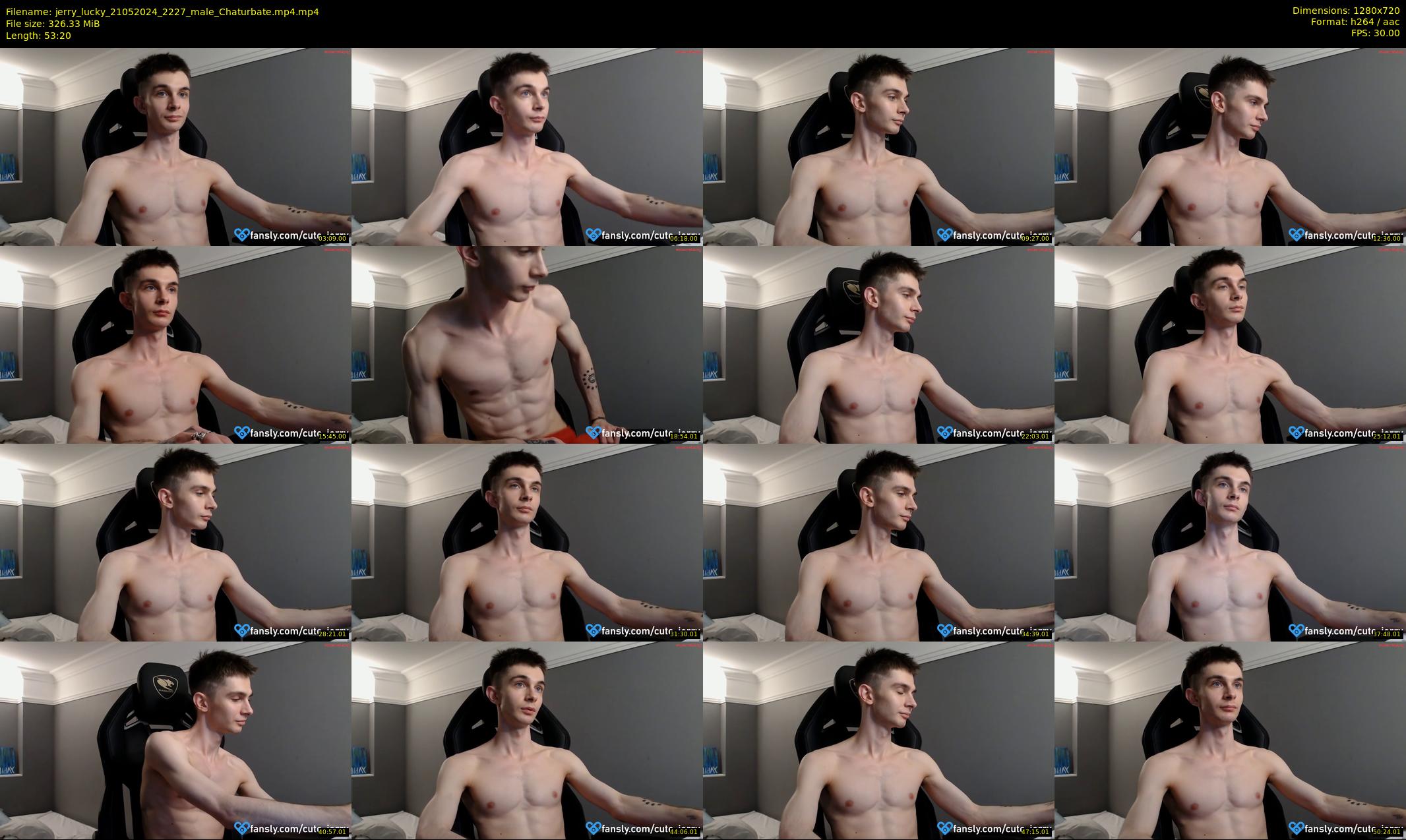 jerry_lucky — 54 minute Chaturbate male cam show recording, 720p, May 21, 2024
