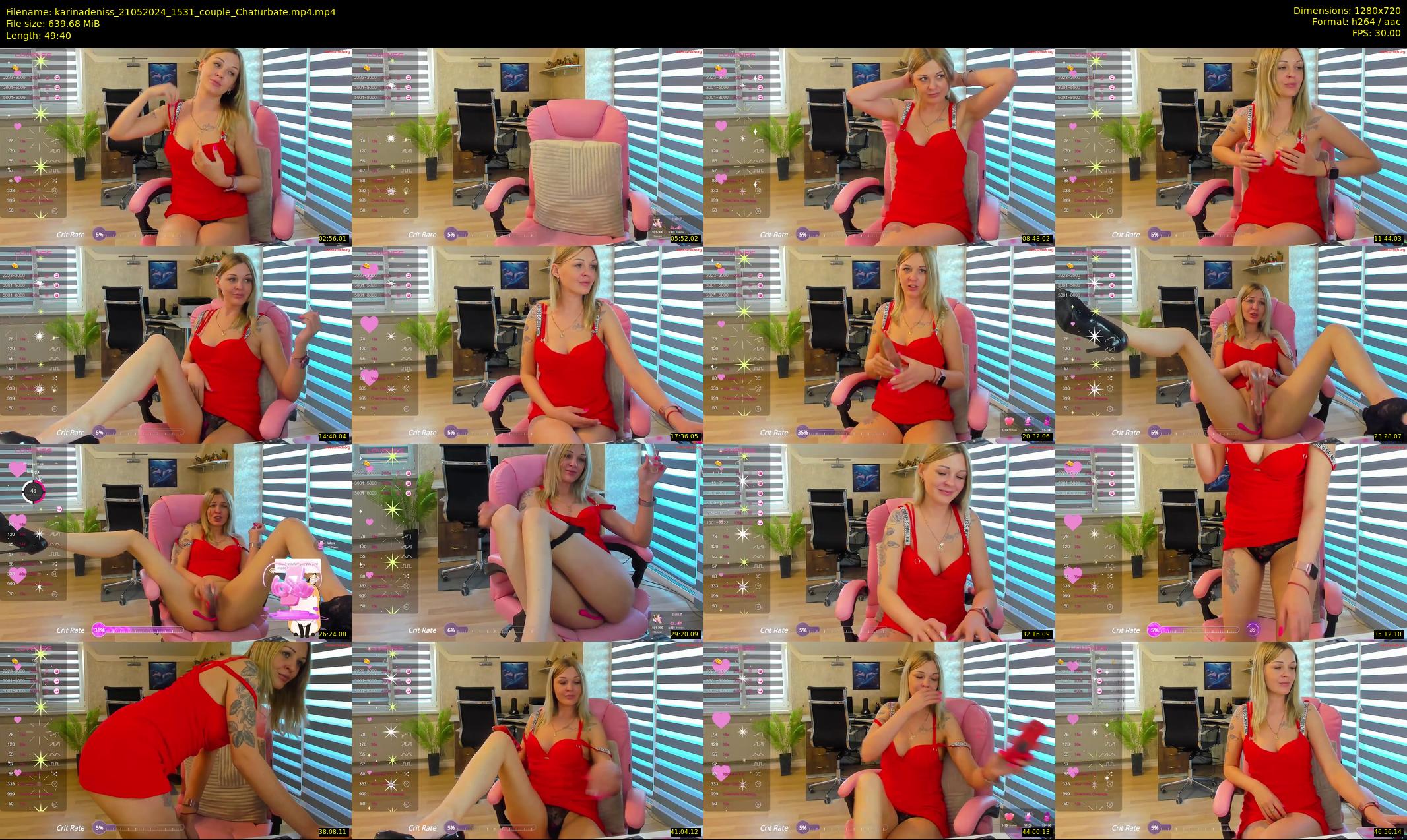 karinadeniss — 50 minute Chaturbate couple cam show recording, 720p, May 21, 2024