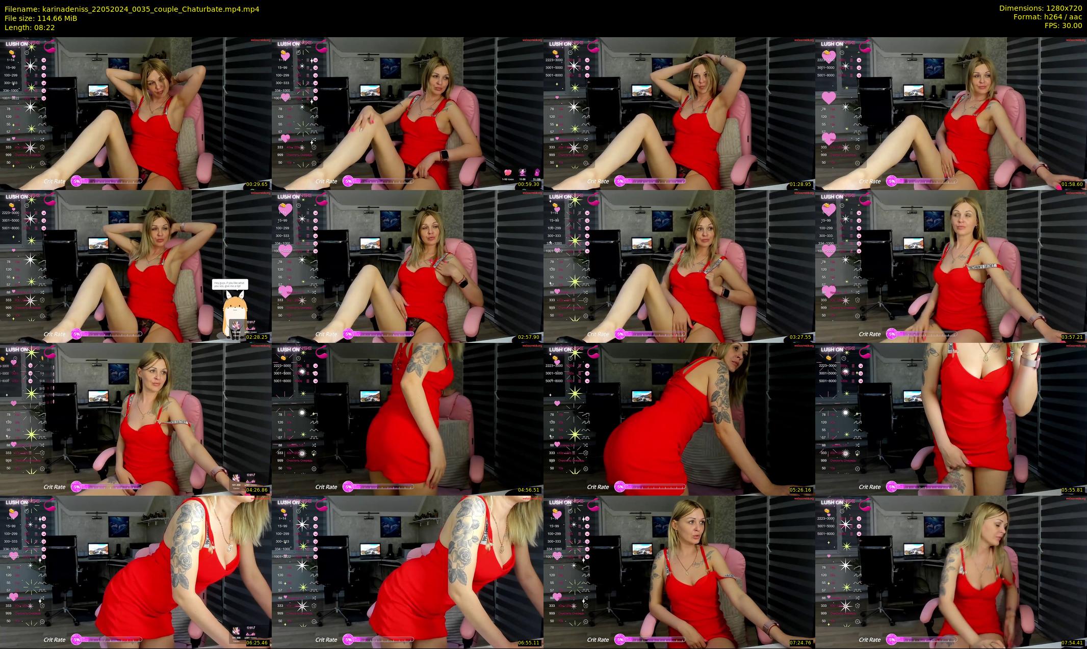 karinadeniss — 9 minute Chaturbate couple cam show recording, 720p, May 22, 2024