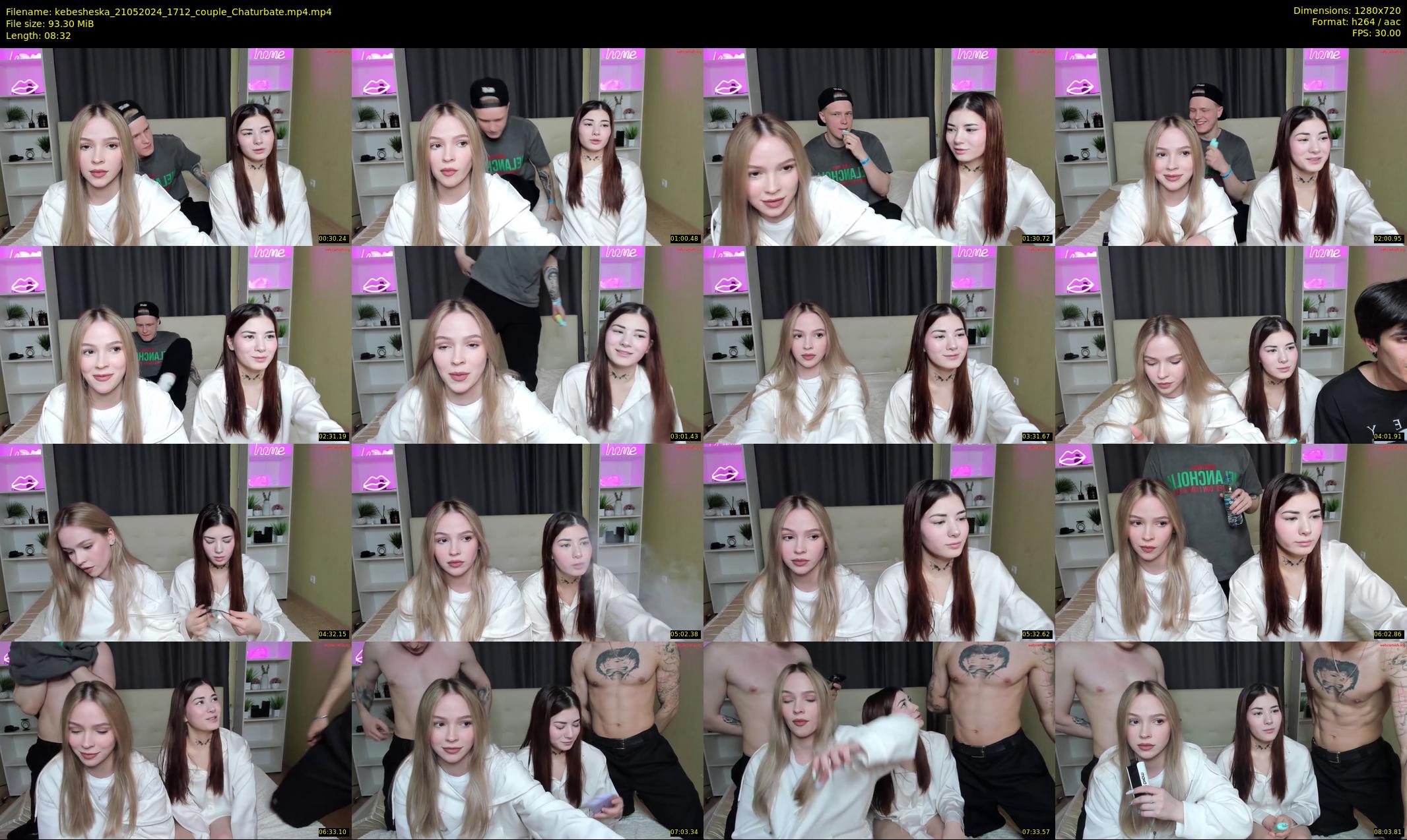 kebesheska — 9 minute Chaturbate couple cam show recording, 720p, May 21, 2024
