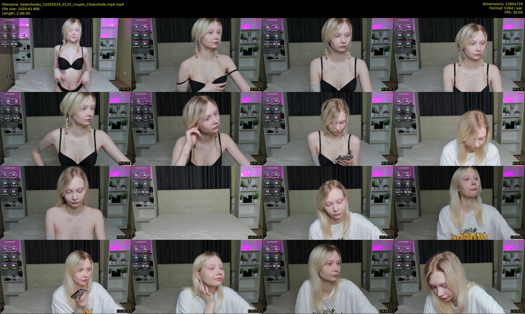 kebesheska — 120 minute Chaturbate couple cam show recording, 720p, May 22, 2024