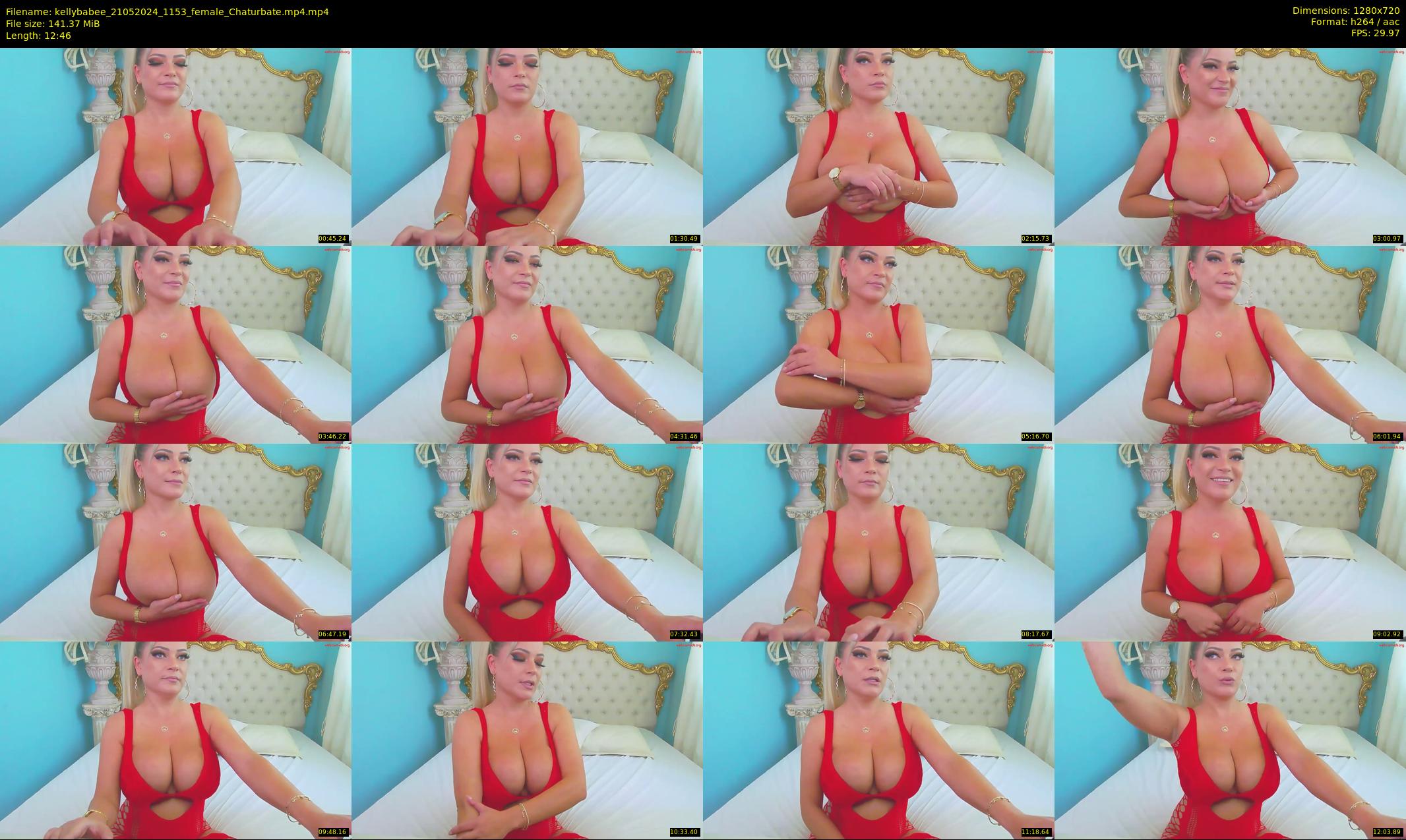 kellybabee — 13 minute Chaturbate female cam show recording, 720p, May 21, 2024
