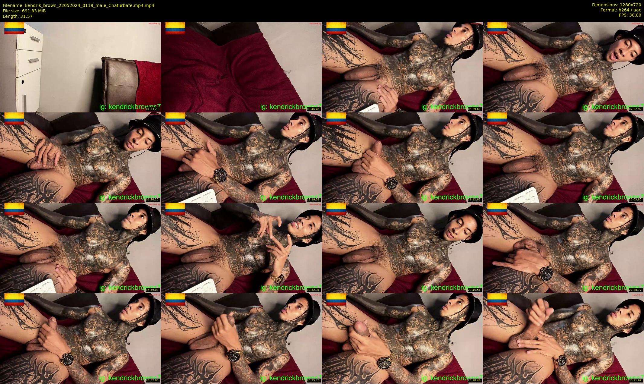 kendrik_brown — 32 minute Chaturbate male cam show recording, 720p, May 22, 2024