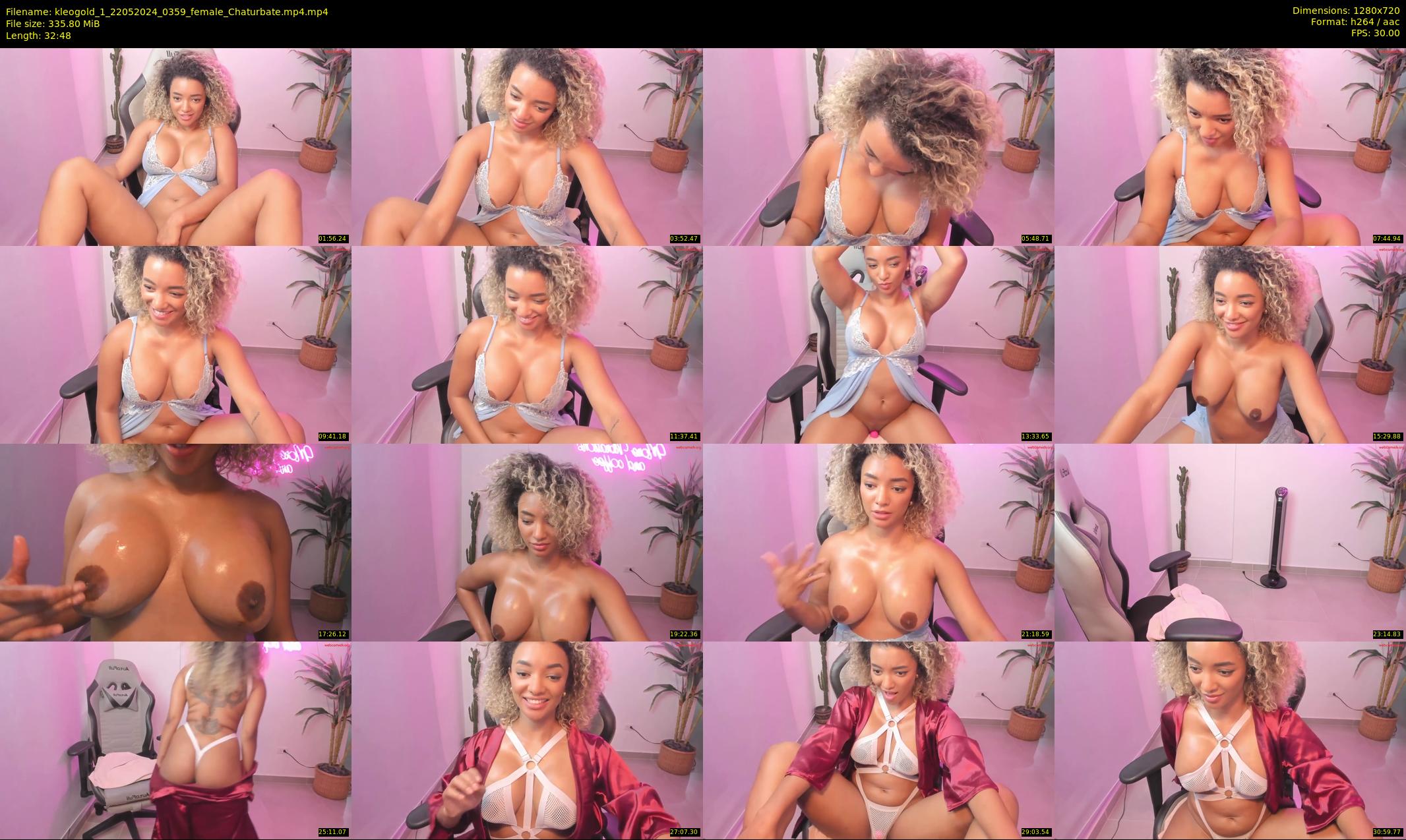 kleogold_1 — 33 minute Chaturbate female cam show recording, 720p, May 22, 2024