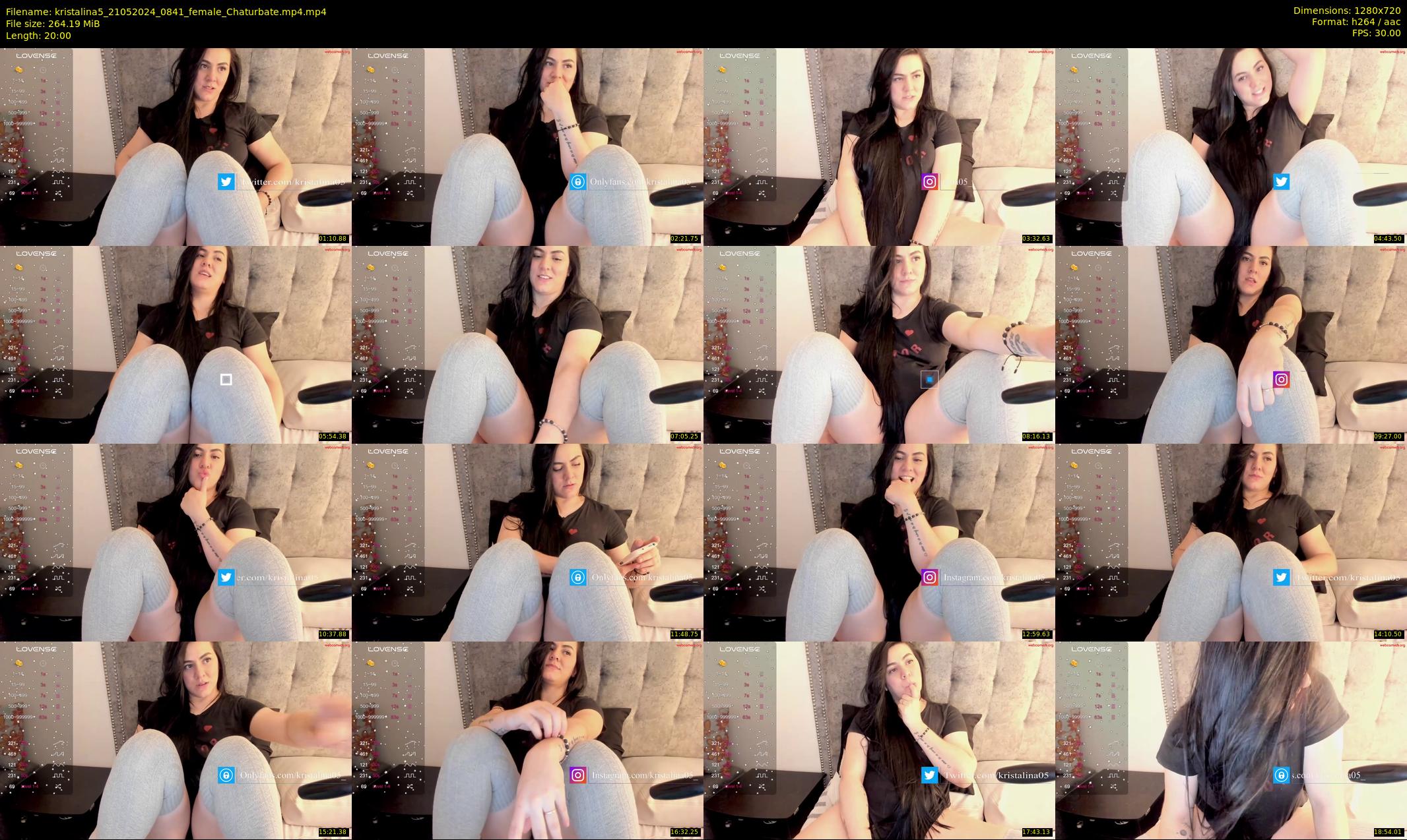 kristalina5 — 20 minute Chaturbate female cam show recording, 720p, May 21, 2024