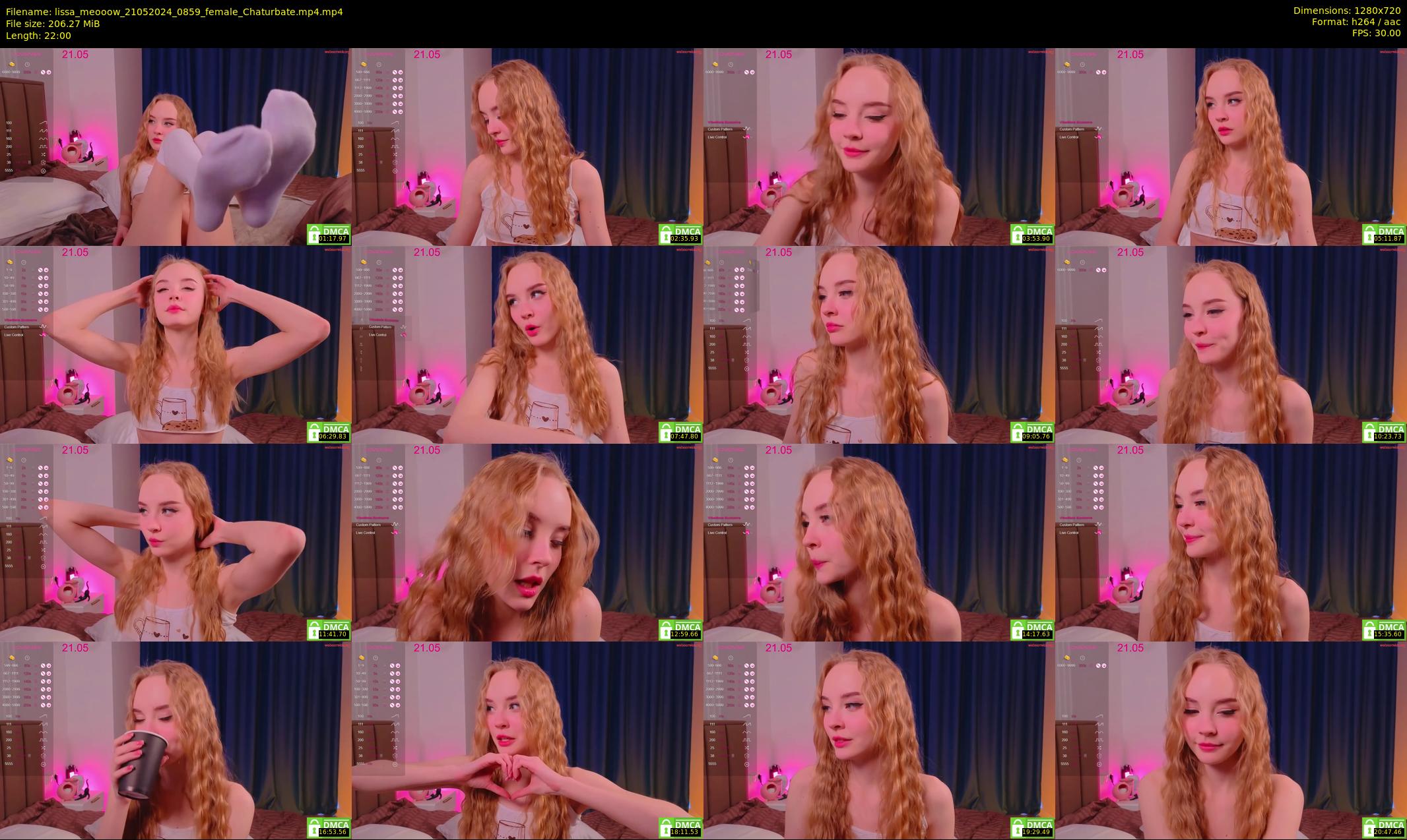 lissa_meooow — 22 minute Chaturbate female cam show recording, 720p, May 21, 2024