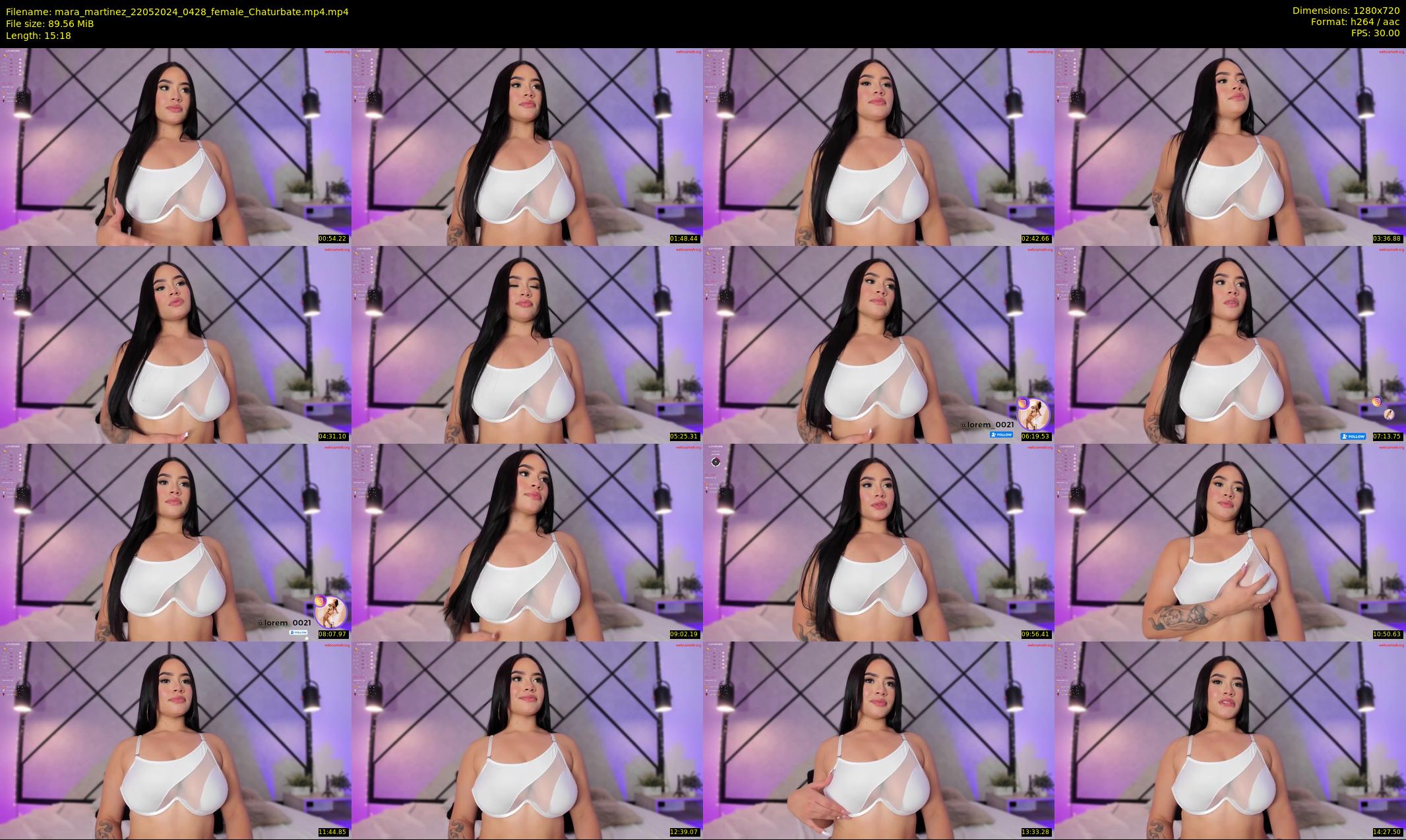 mara_martinez — 16 minute Chaturbate female cam show recording, 720p, May 22, 2024