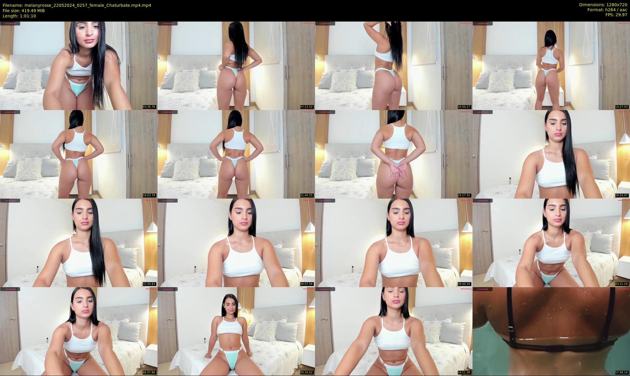 melanyrosse — 62 minute Chaturbate female cam show recording, 720p, May 22, 2024