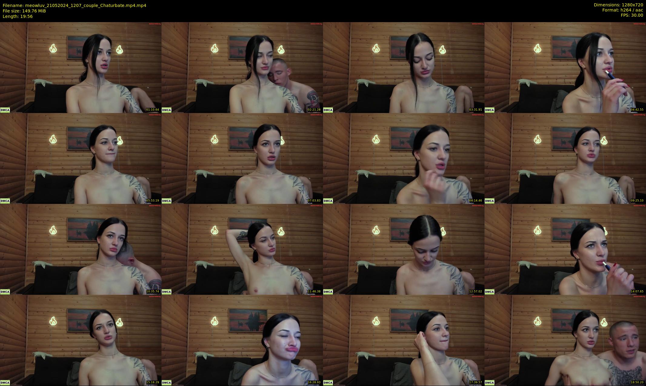 meowluv — 20 minute Chaturbate couple cam show recording, 720p, May 21, 2024