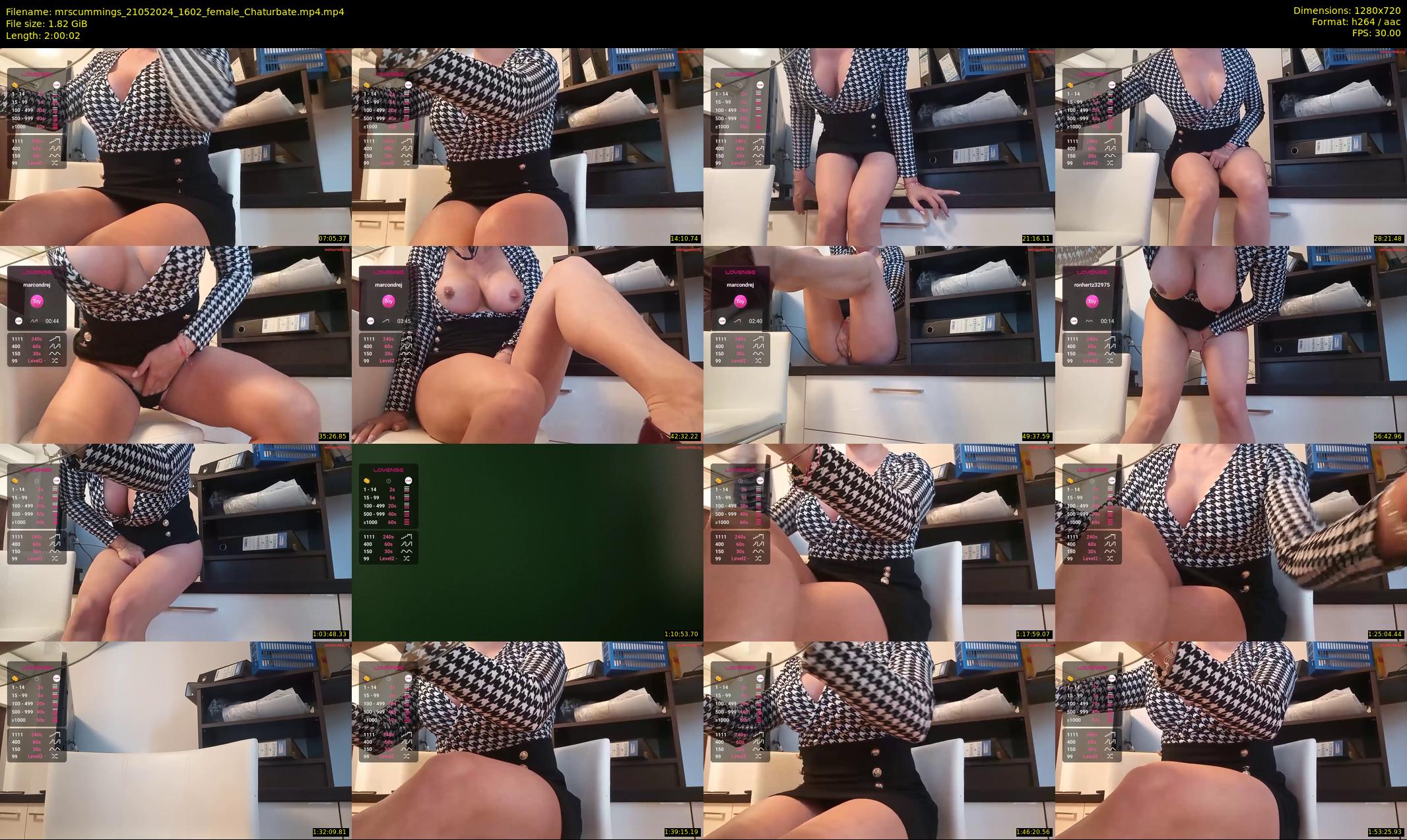 mrscummings — 121 minute Chaturbate female cam show recording, 720p, May 21, 2024