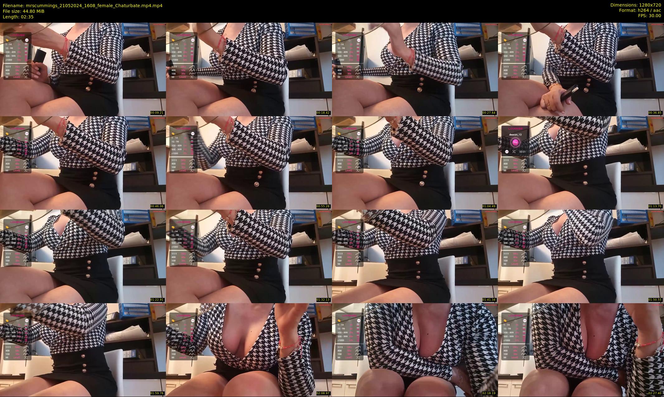 mrscummings — 3 minute Chaturbate female cam show recording, 720p, May 21, 2024