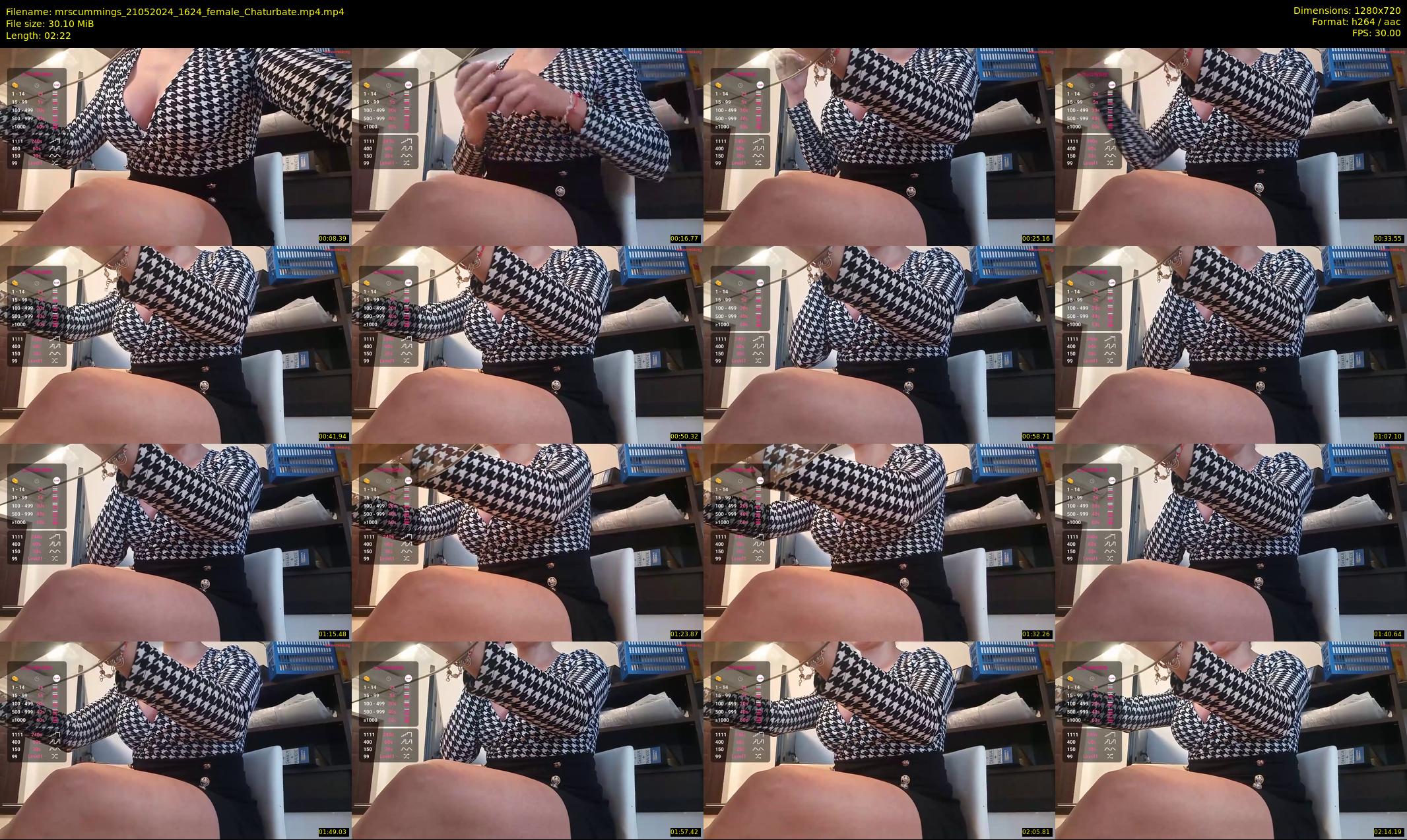 mrscummings — 3 minute Chaturbate female cam show recording, 720p, May 21, 2024