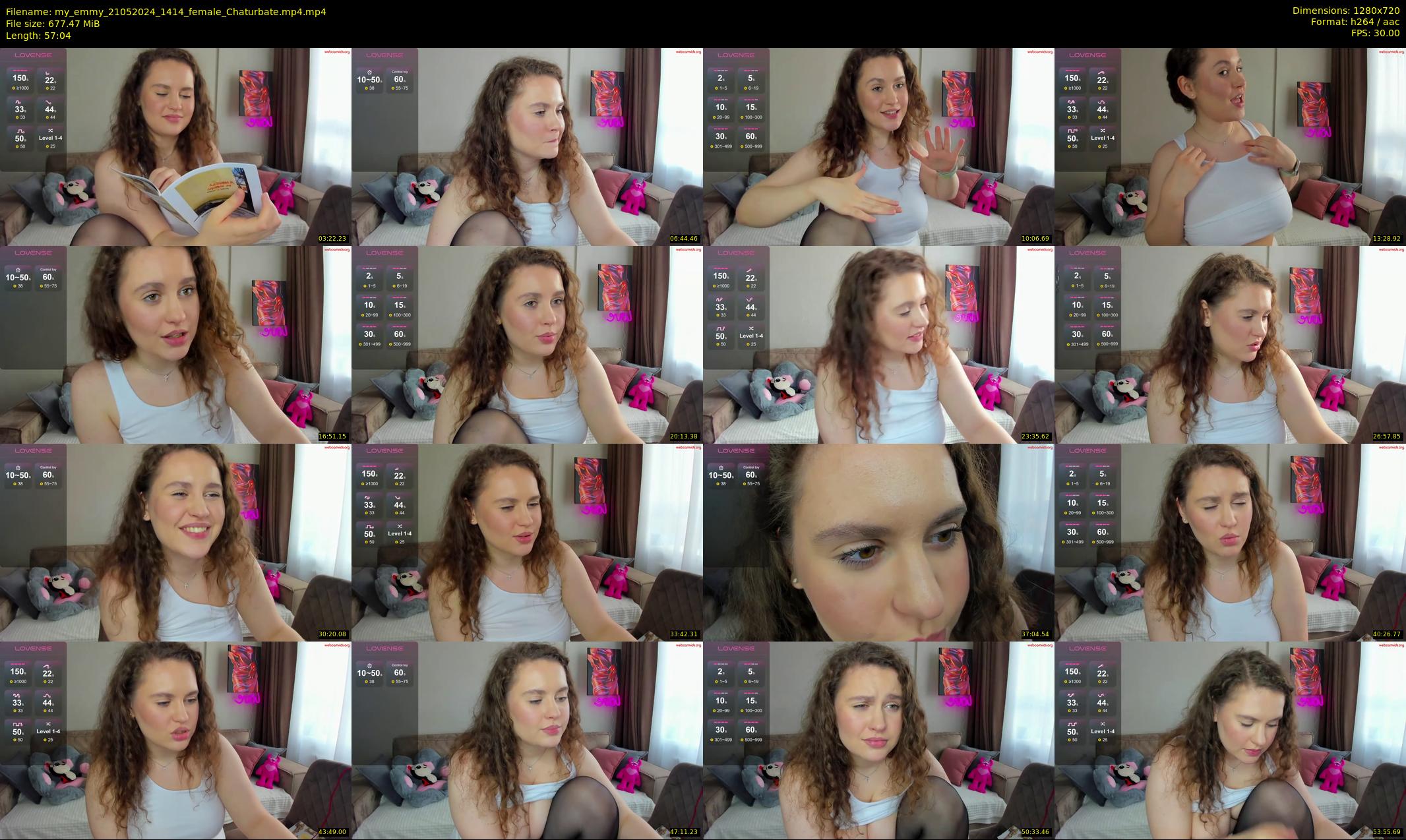 my_emmy — 58 minute Chaturbate female cam show recording, 720p, May 21, 2024
