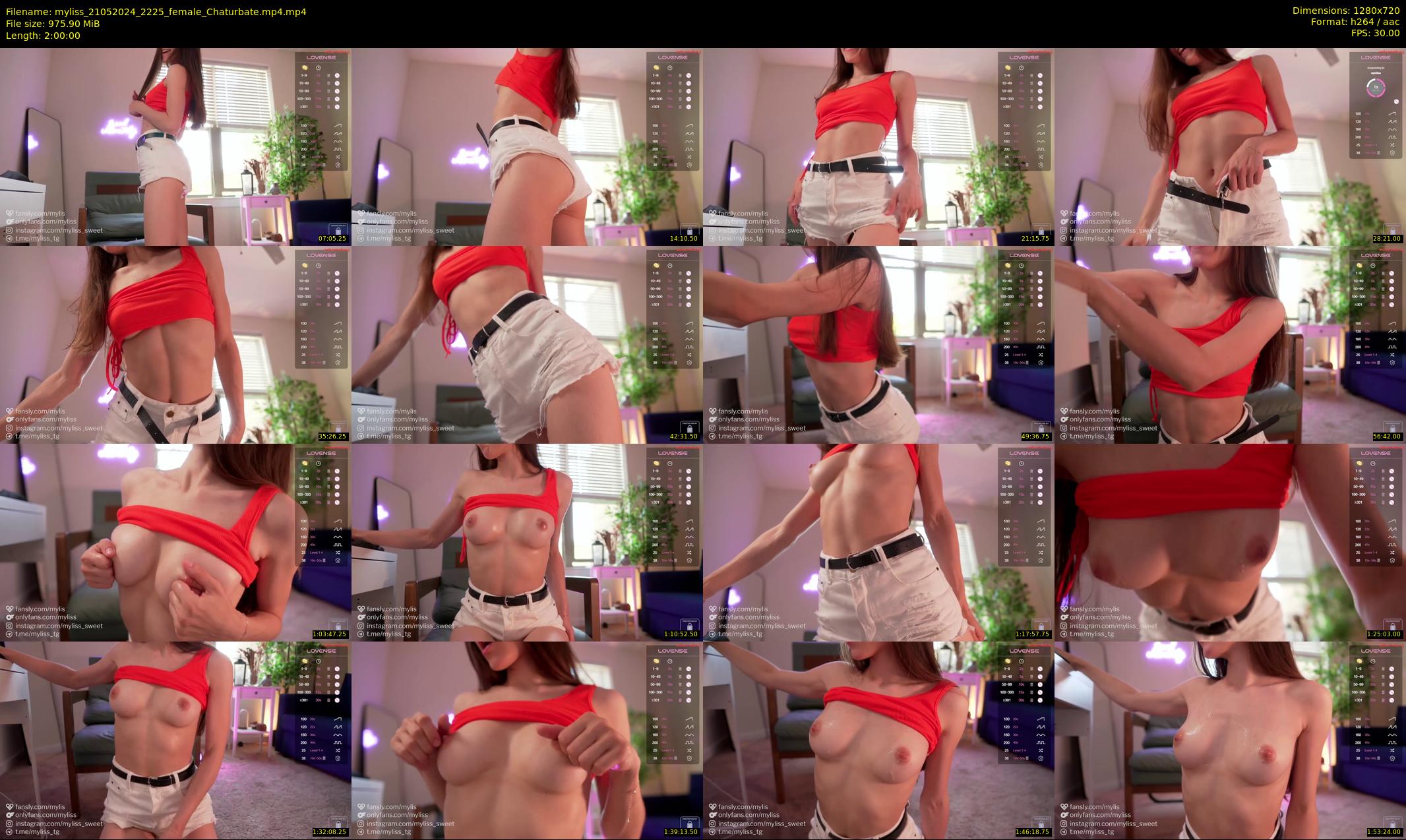 myliss — 120 minute Chaturbate female cam show recording, 720p, May 21, 2024