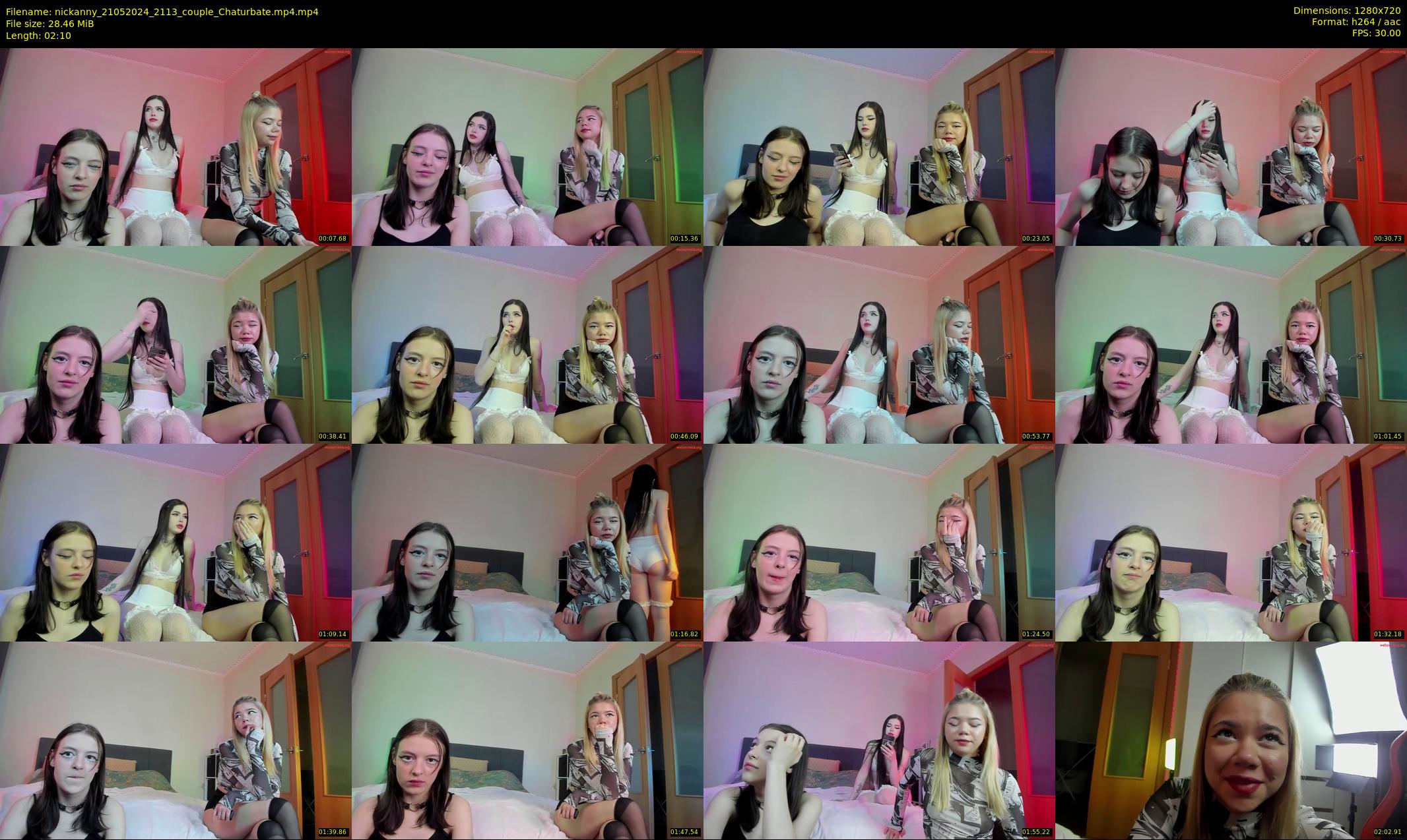 nickanny — 3 minute Chaturbate couple cam show recording, 720p, May 21, 2024