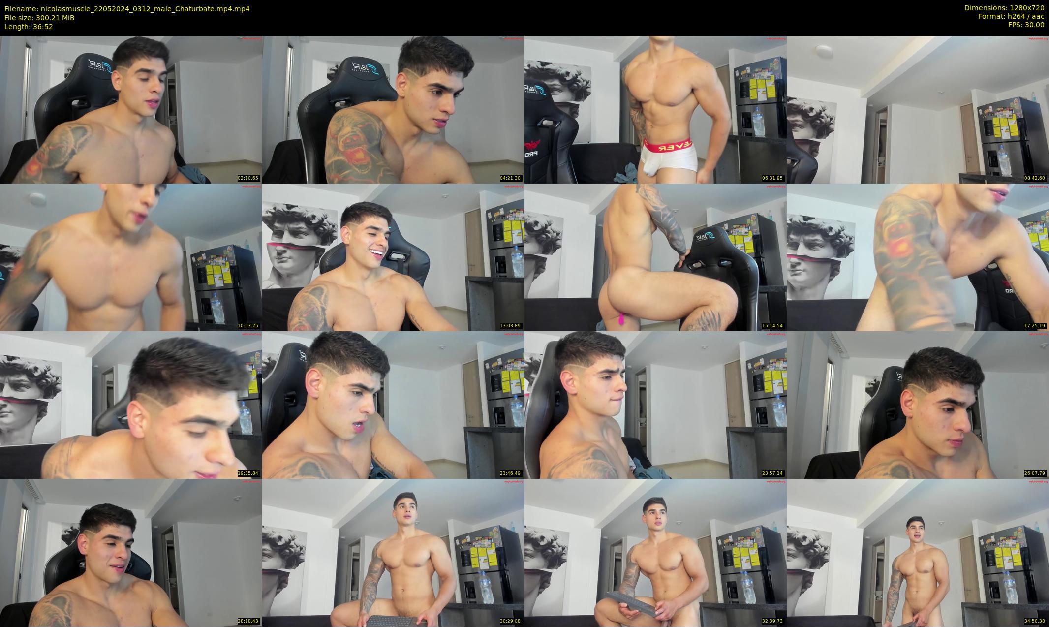 nicolasmuscle — 37 minute Chaturbate male cam show recording, 720p, May 22, 2024