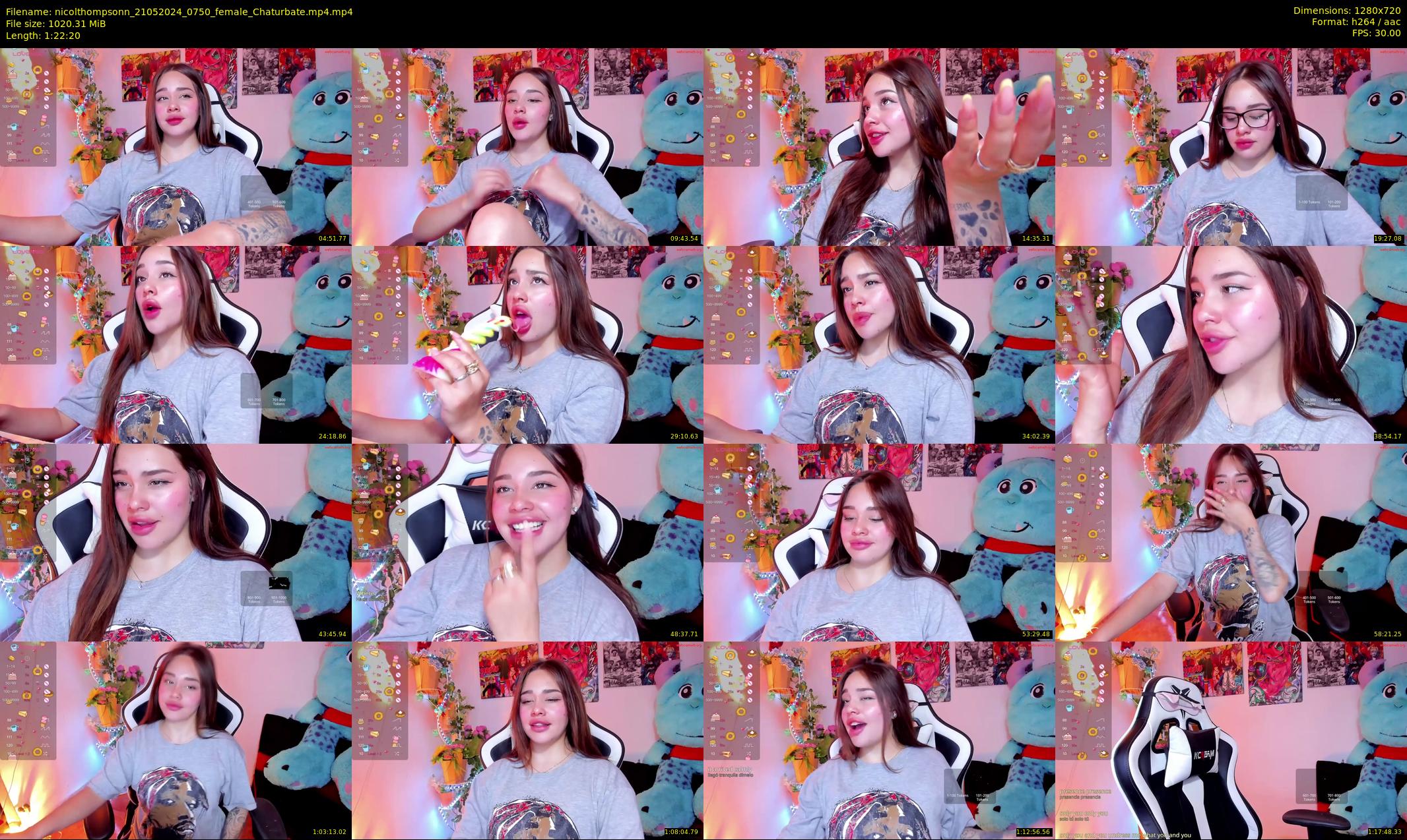 nicolthompsonn — 83 minute Chaturbate female cam show recording, 720p, May 21, 2024