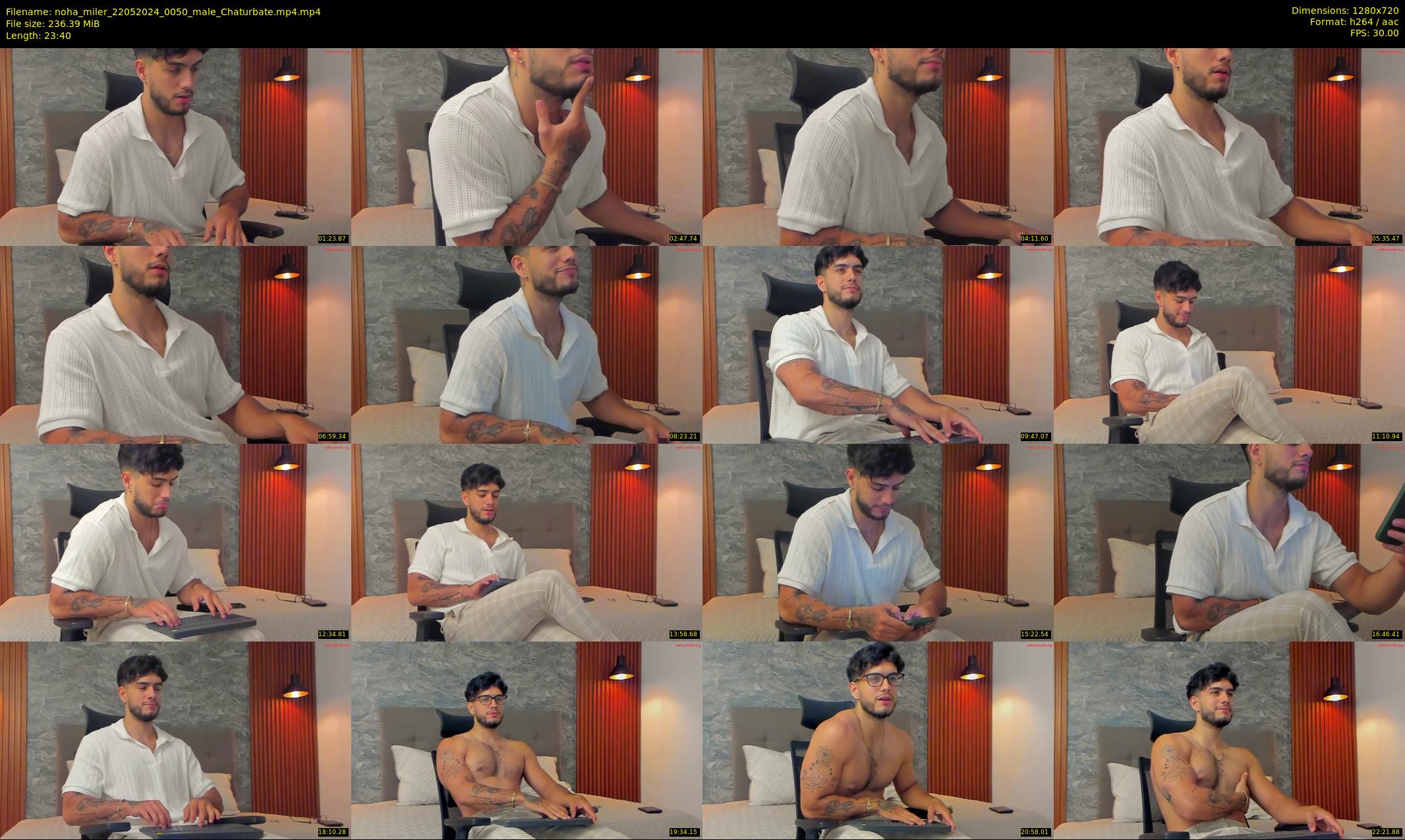 noha_miler — 24 minute Chaturbate male cam show recording, 720p, May 22, 2024