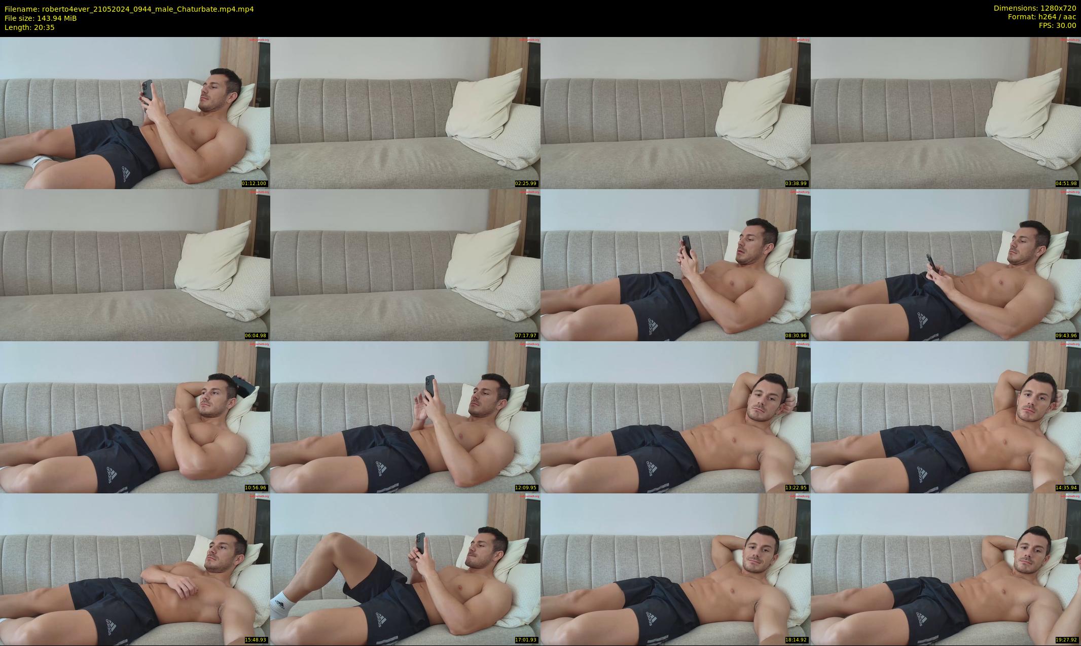 roberto4ever — 21 minute Chaturbate male cam show recording, 720p, May 21, 2024