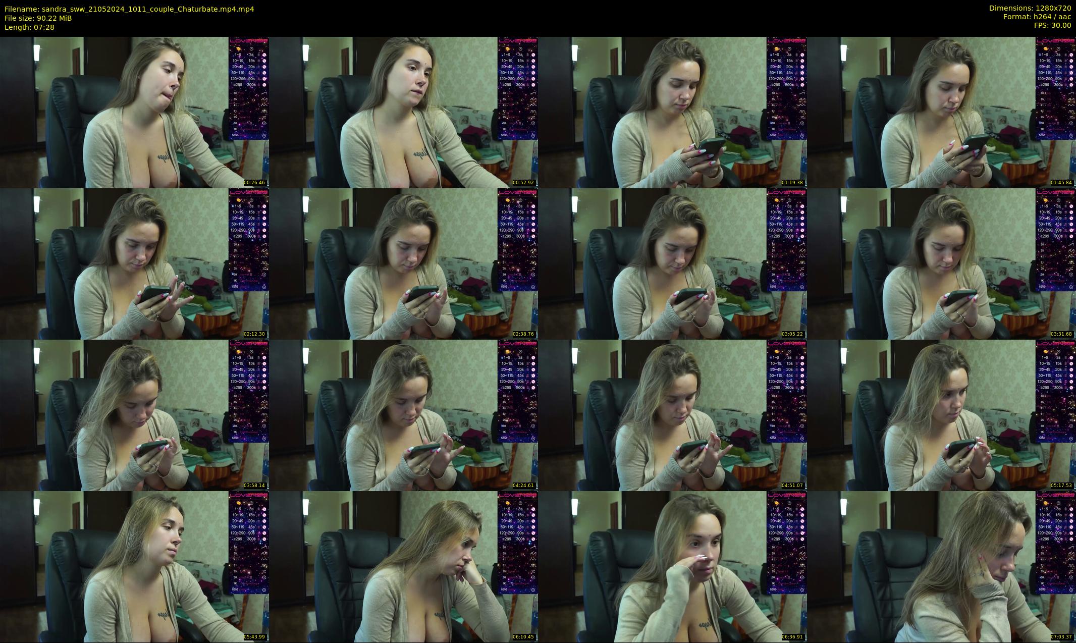 sandra_sww — 8 minute Chaturbate couple cam show recording, 720p, May 21, 2024