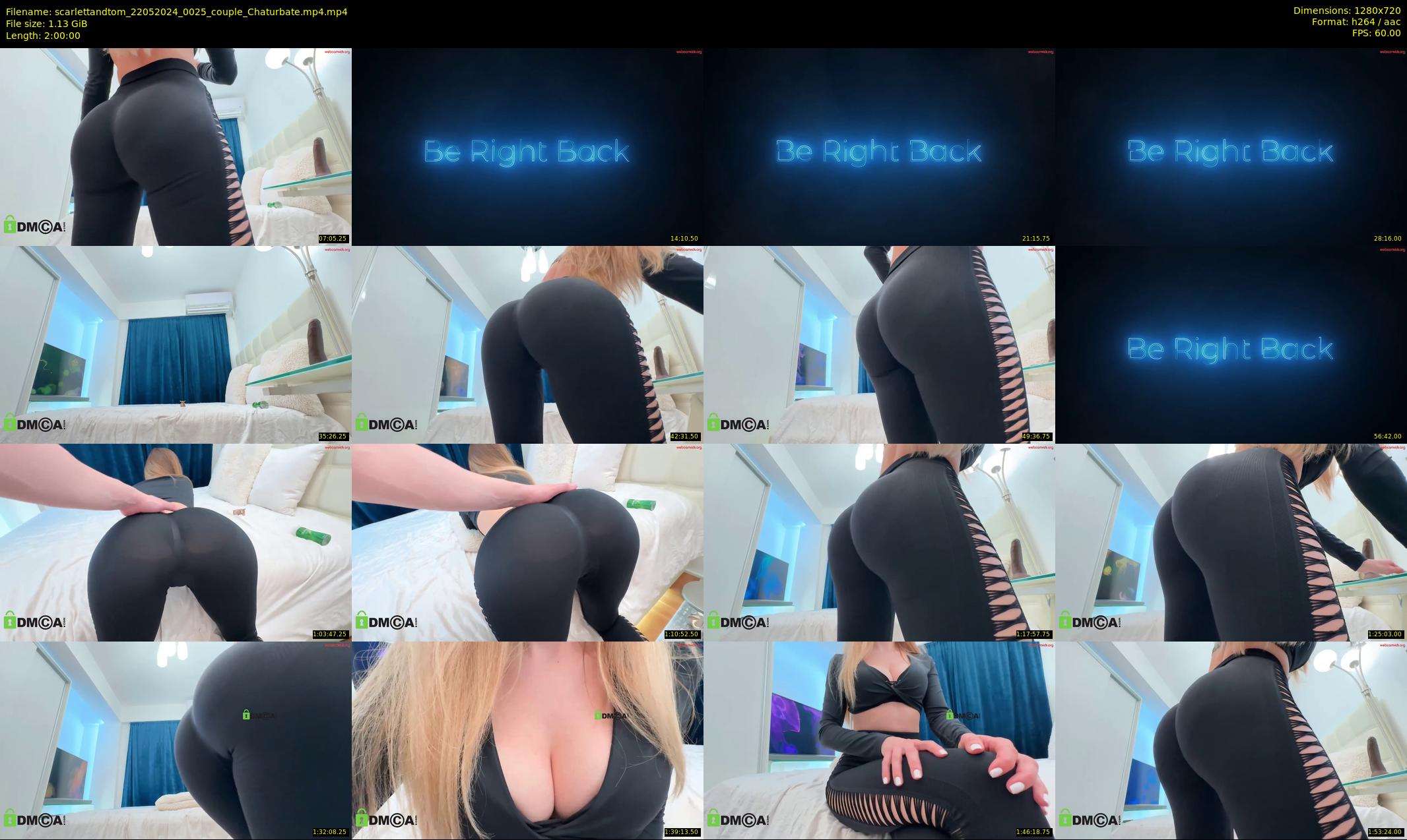scarlettandtom — 120 minute Chaturbate couple cam show recording, 720p, May 22, 2024