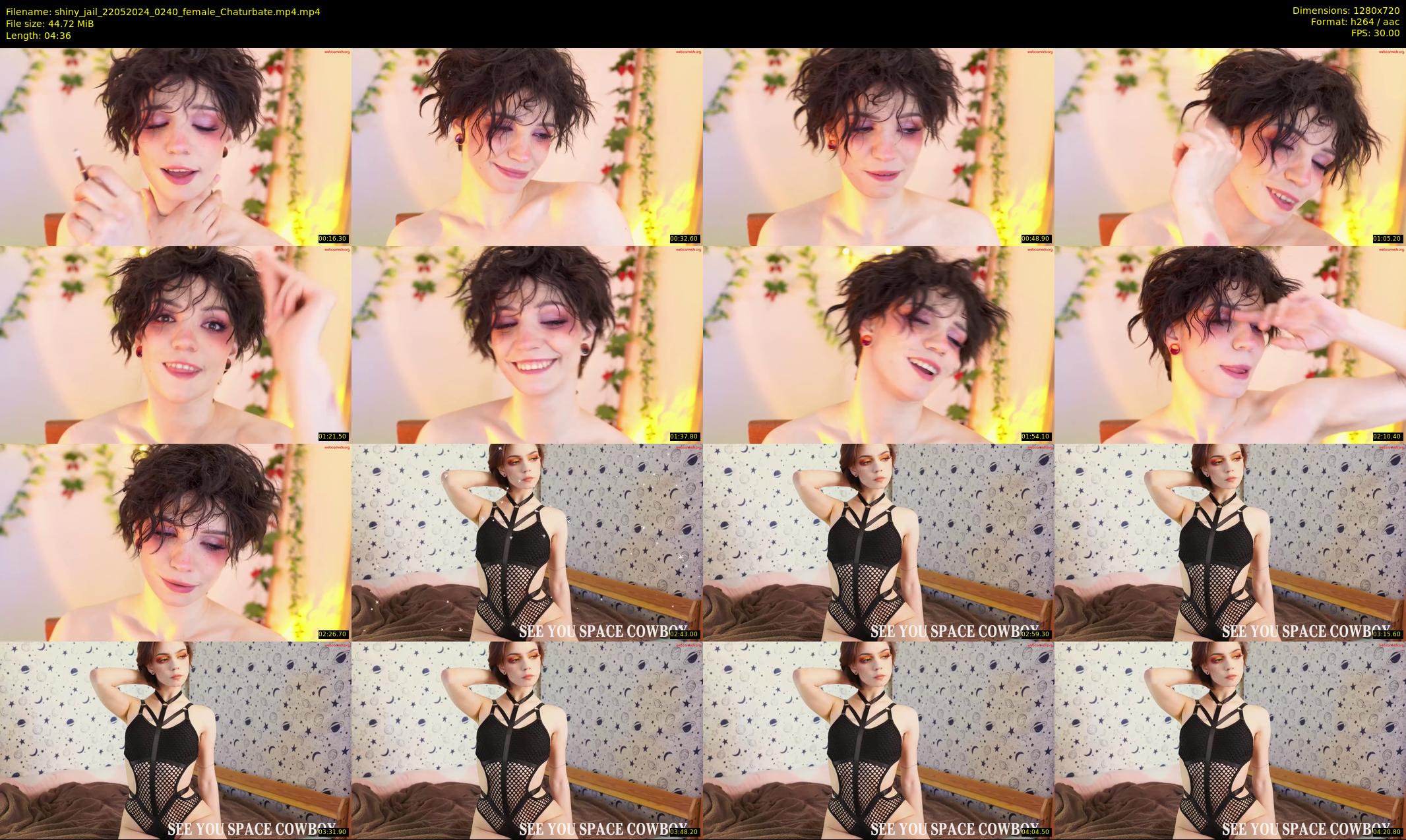 shiny_jail — 5 minute Chaturbate female cam show recording, 720p, May 22, 2024