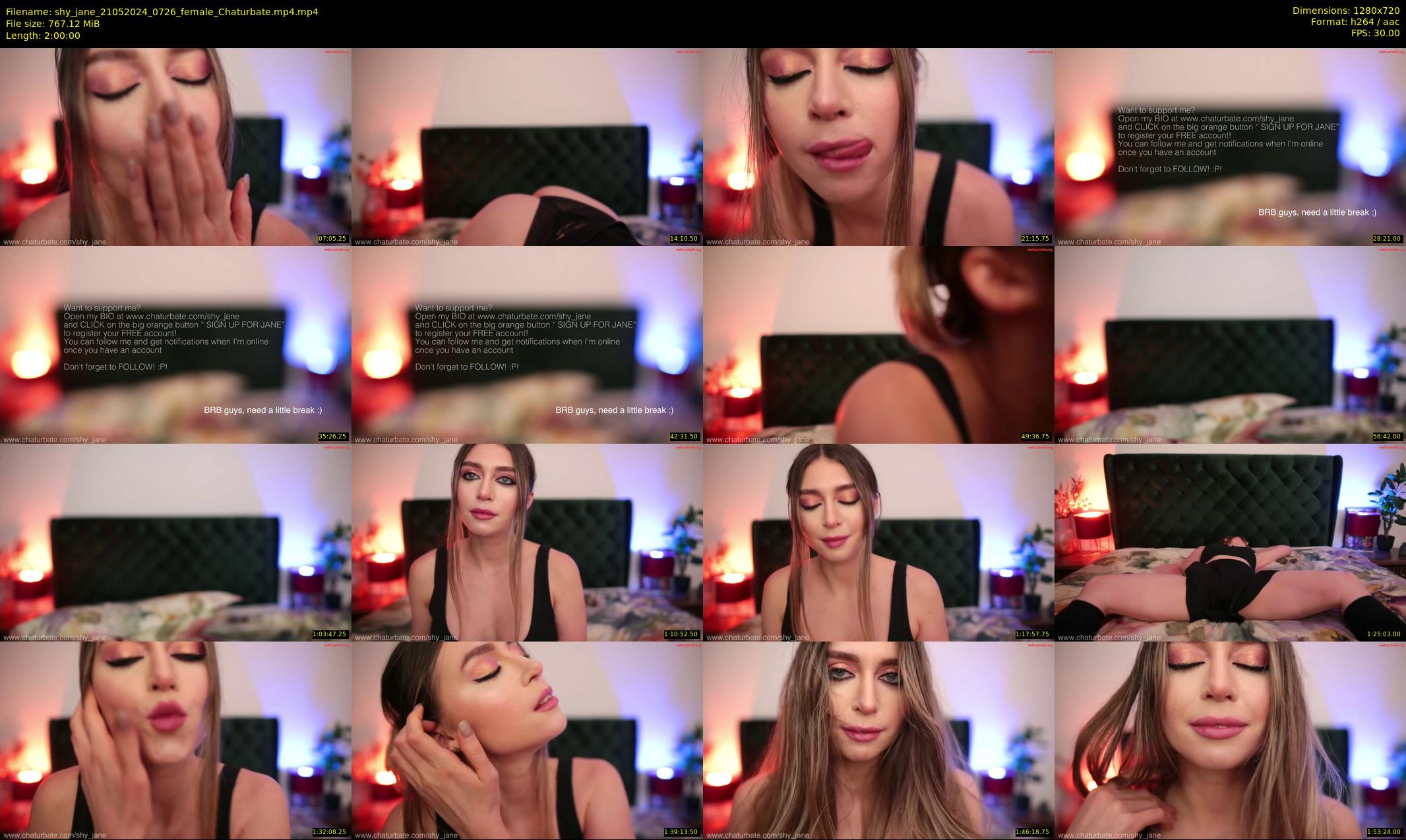 shy_jane — 120 minute Chaturbate female cam show recording, 720p, May 21, 2024