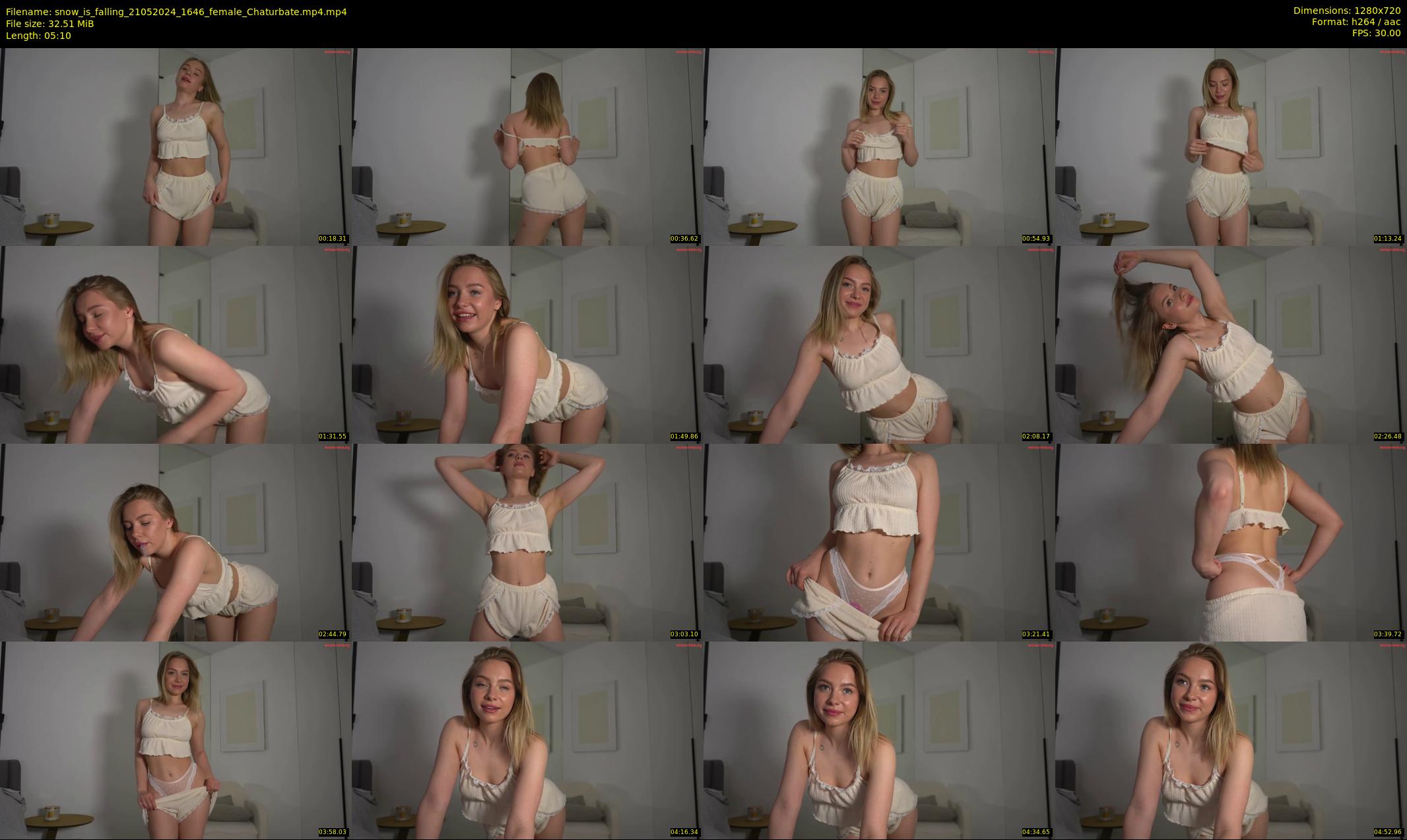 snow_is_falling — 6 minute Chaturbate female cam show recording, 720p, May 21, 2024