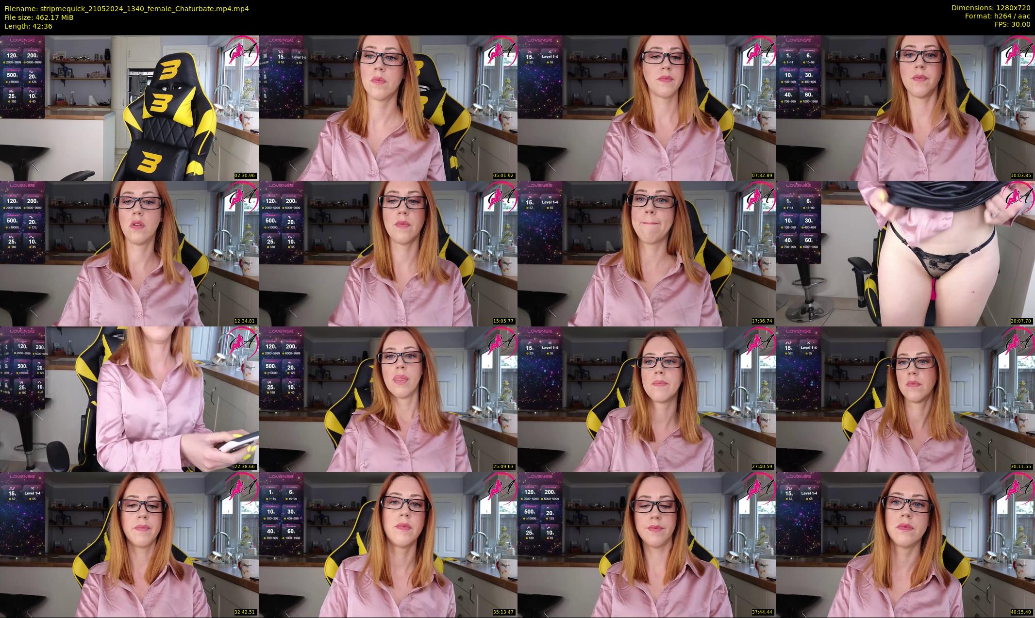stripmequick — 43 minute Chaturbate female cam show recording, 720p, May 21, 2024