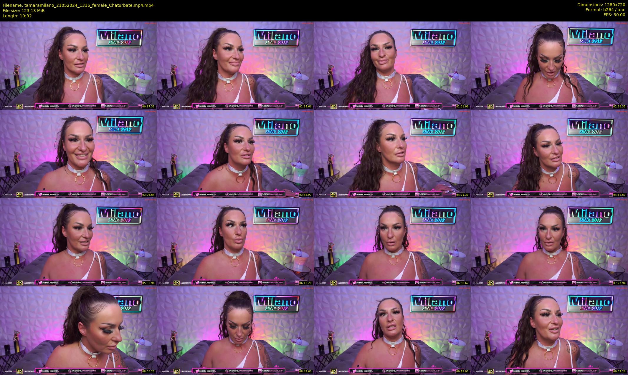tamaramilano — 11 minute Chaturbate female cam show recording, 720p, May 21, 2024