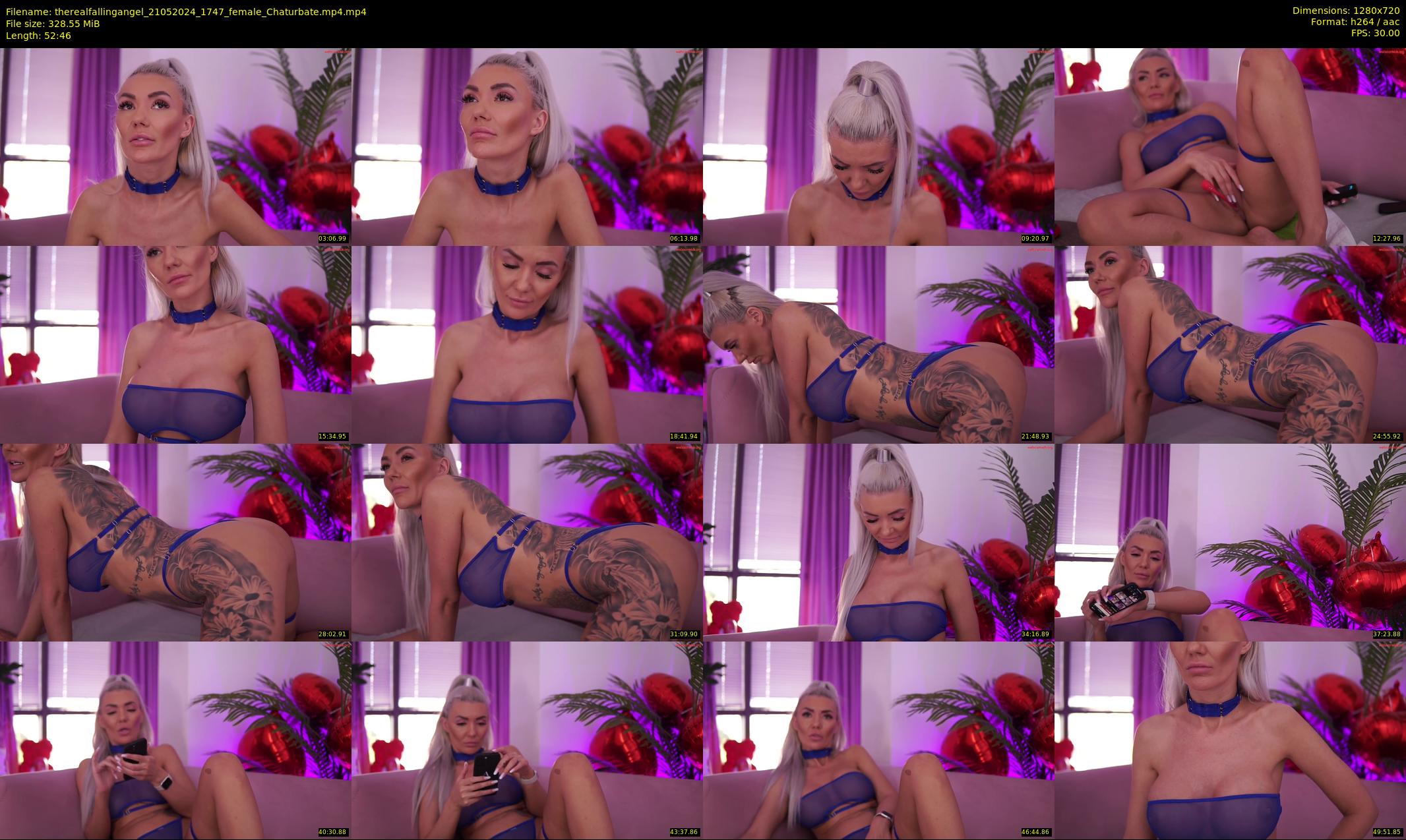 therealfallingangel — 53 minute Chaturbate female cam show recording, 720p, May 21, 2024