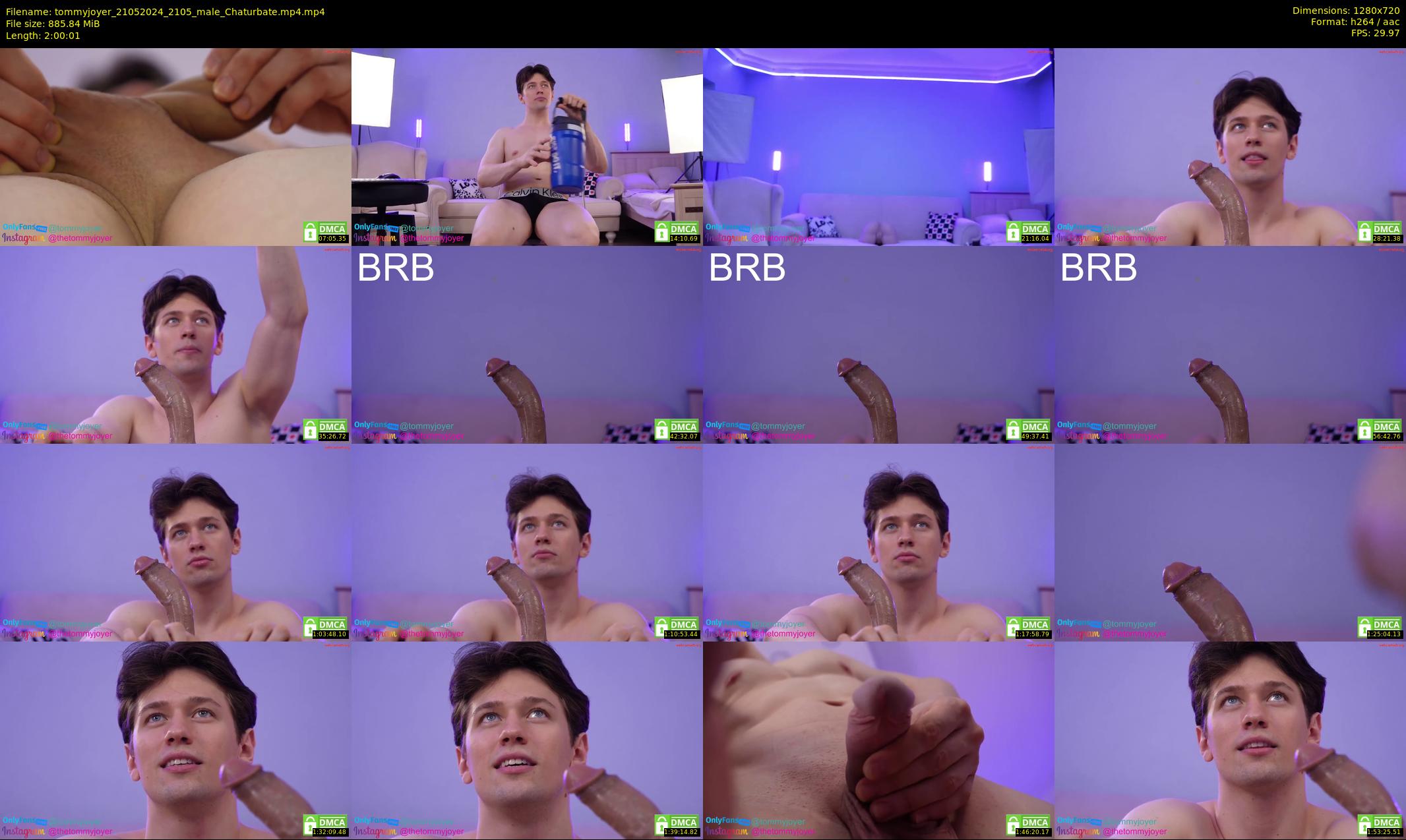 tommyjoyer — 121 minute Chaturbate male cam show recording, 720p, May 21, 2024