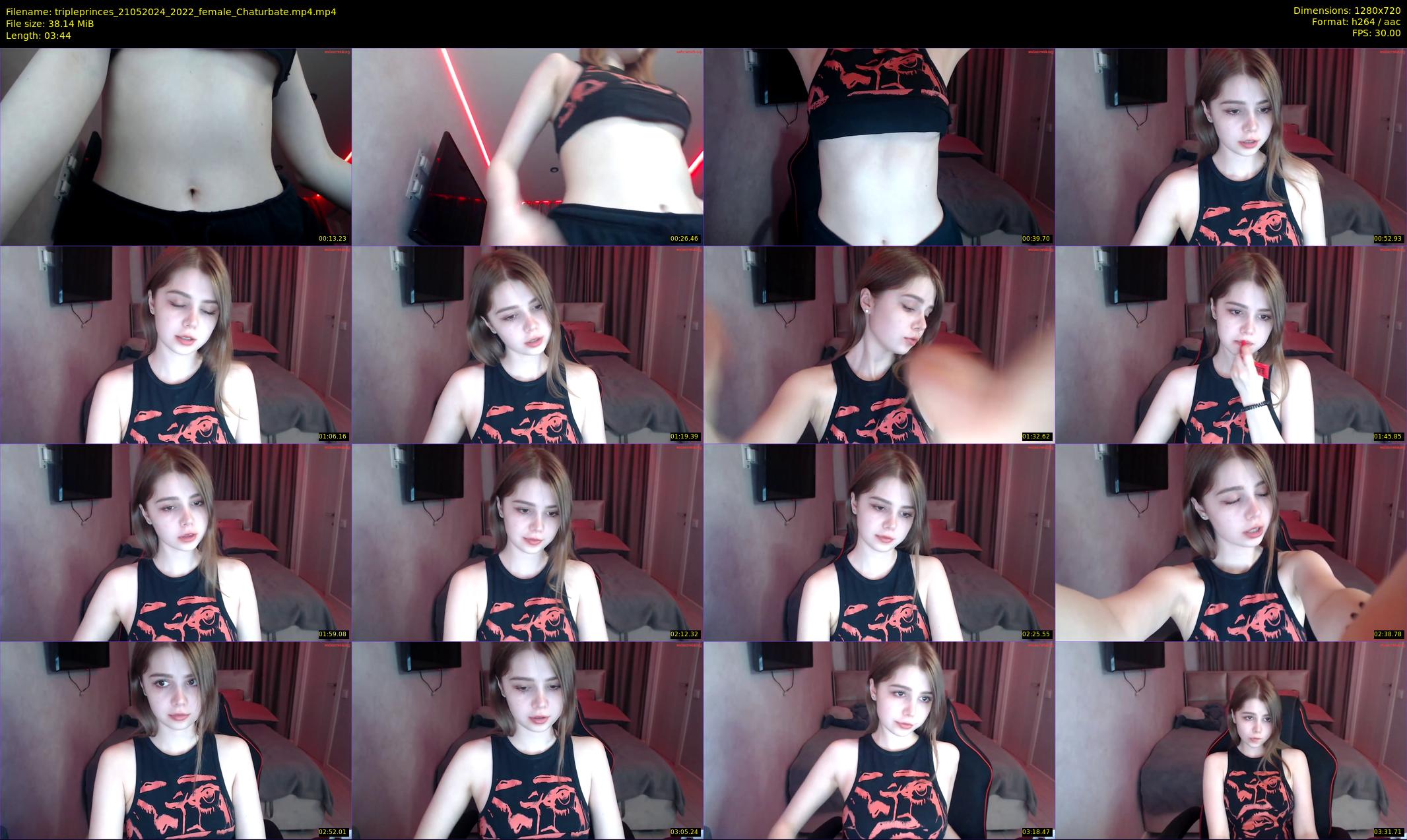 tripleprinces — 4 minute Chaturbate female cam show recording, 720p, May 21, 2024