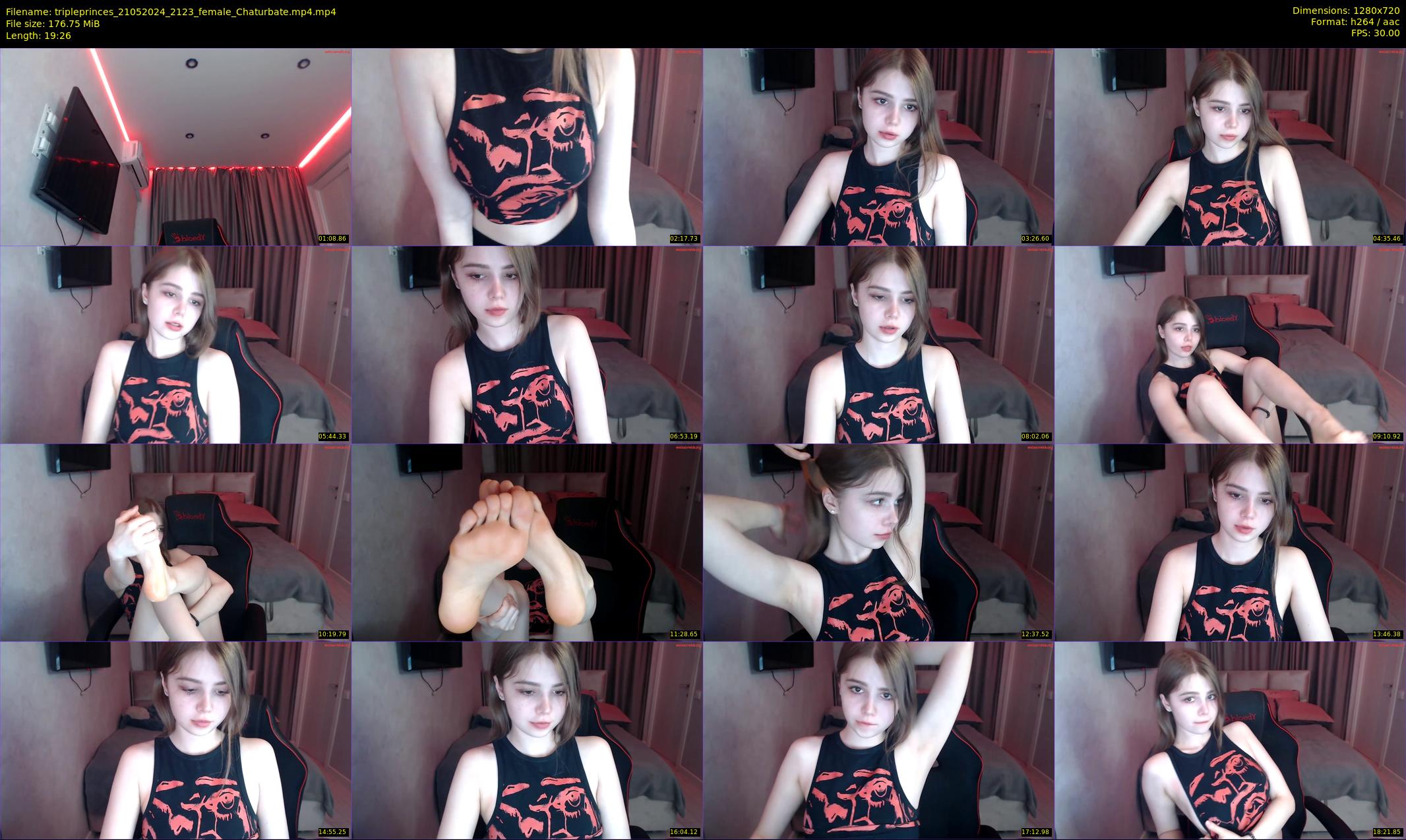 tripleprinces — 20 minute Chaturbate female cam show recording, 720p, May 21, 2024