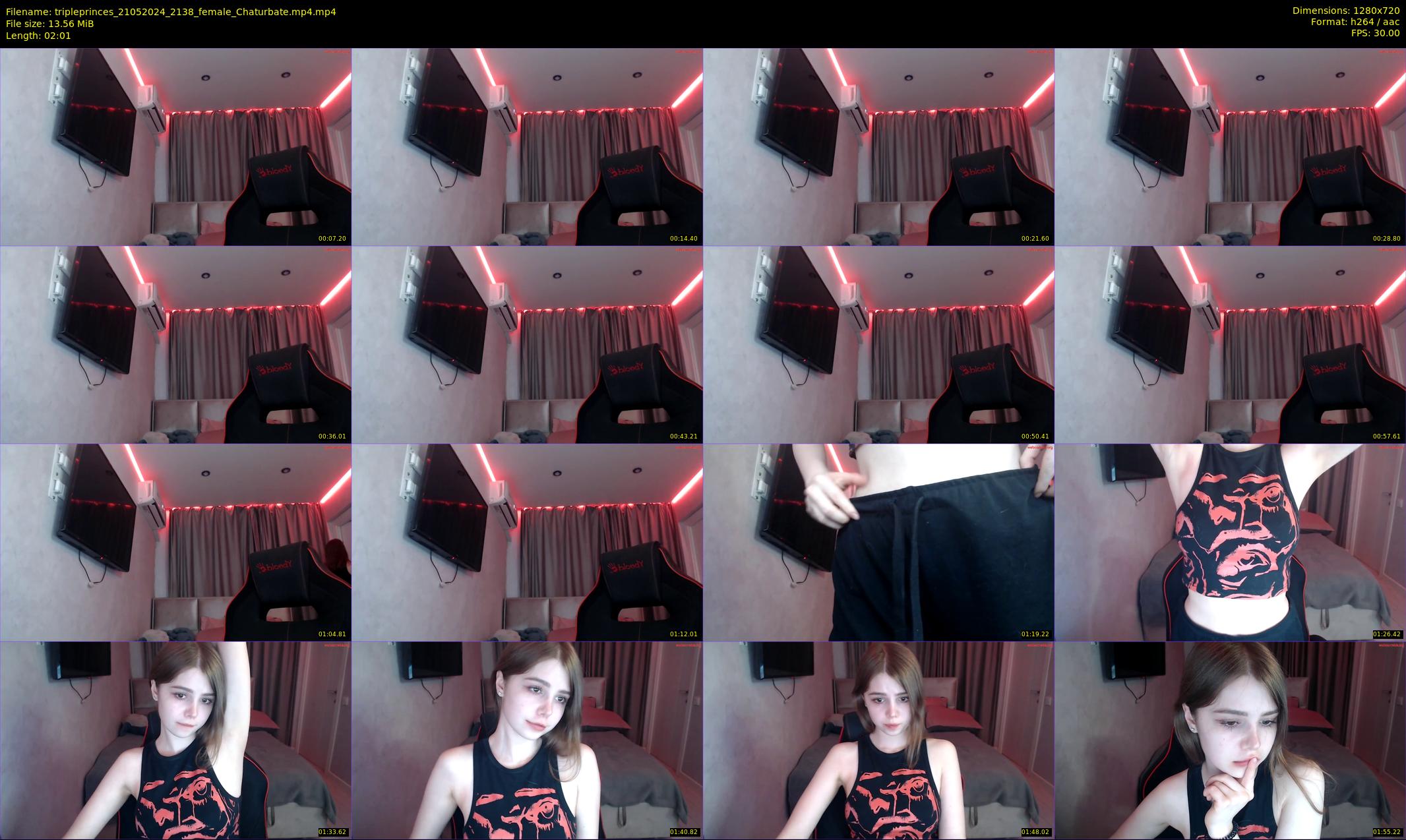 tripleprinces — 3 minute Chaturbate female cam show recording, 720p, May 21, 2024