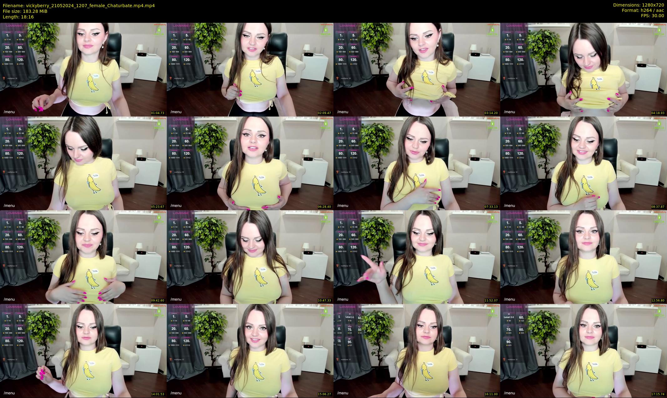 vickyberry — 19 minute Chaturbate female cam show recording, 720p, May 21, 2024