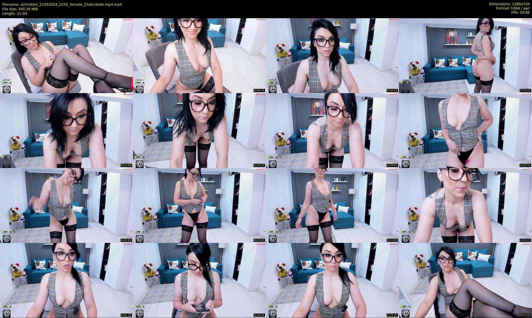 xchristalx — 32 minute Chaturbate female cam show recording, 720p, May 21, 2024