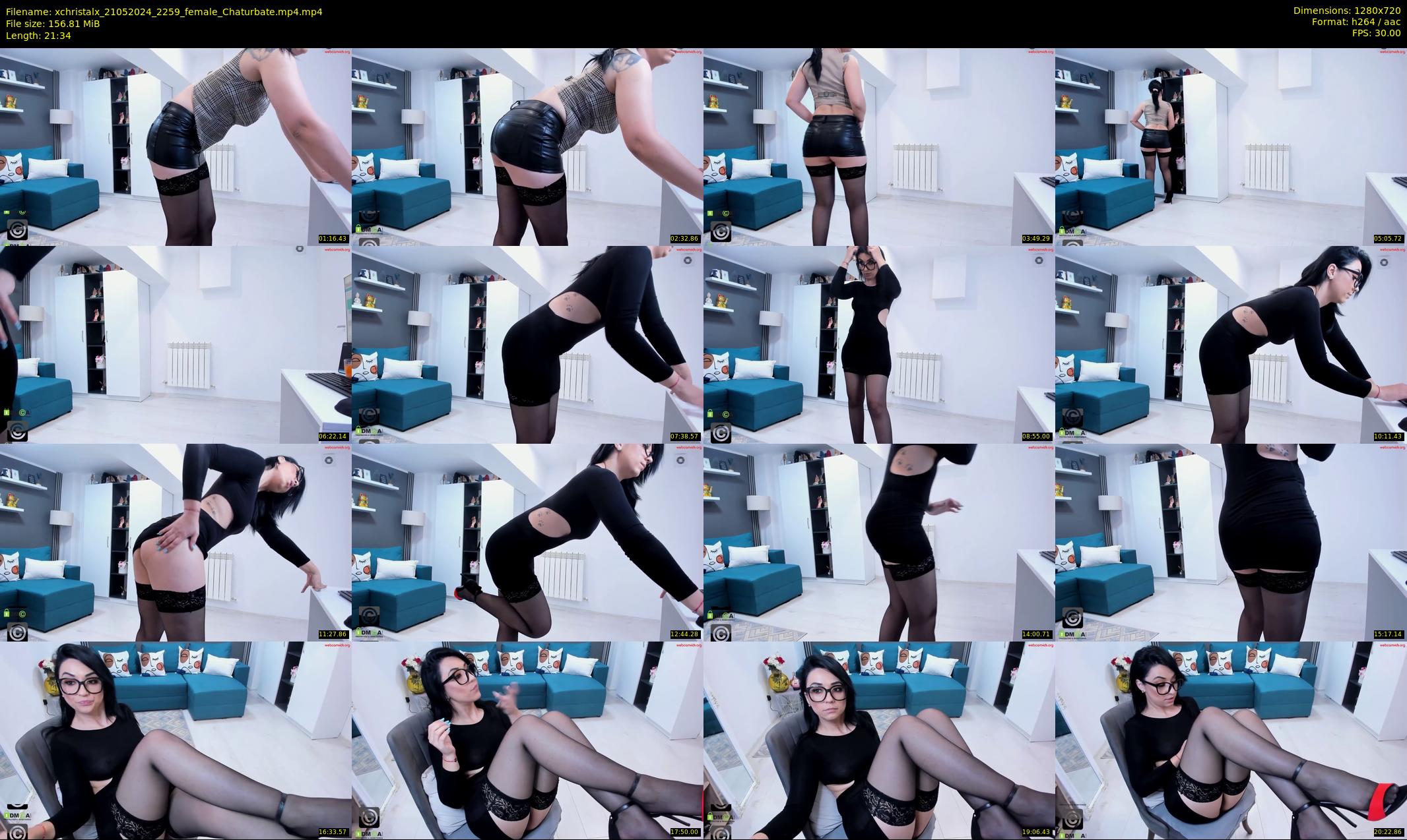xchristalx — 22 minute Chaturbate female cam show recording, 720p, May 21, 2024
