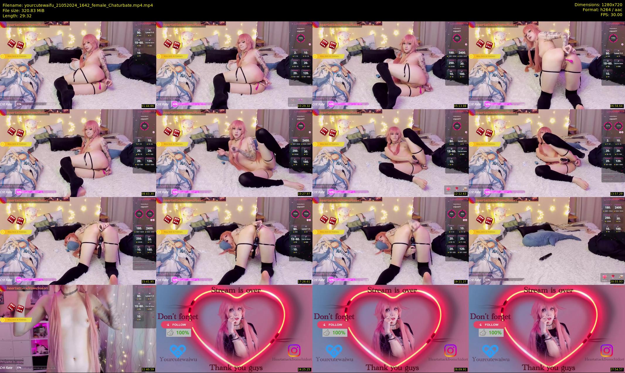 yourcutewaifu — 30 minute Chaturbate female cam show recording, 720p, May 21, 2024