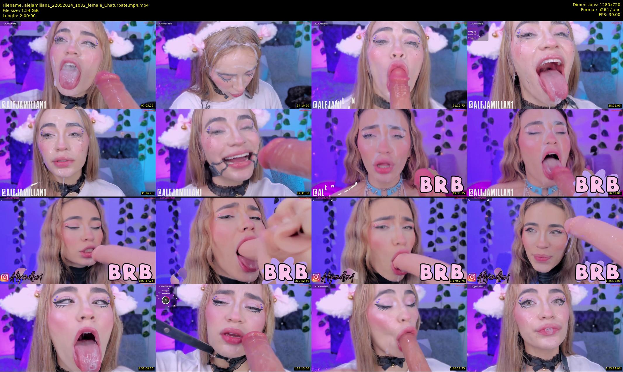 alejamillan1 — 120 minute Chaturbate female cam show recording, 720p, May 22, 2024