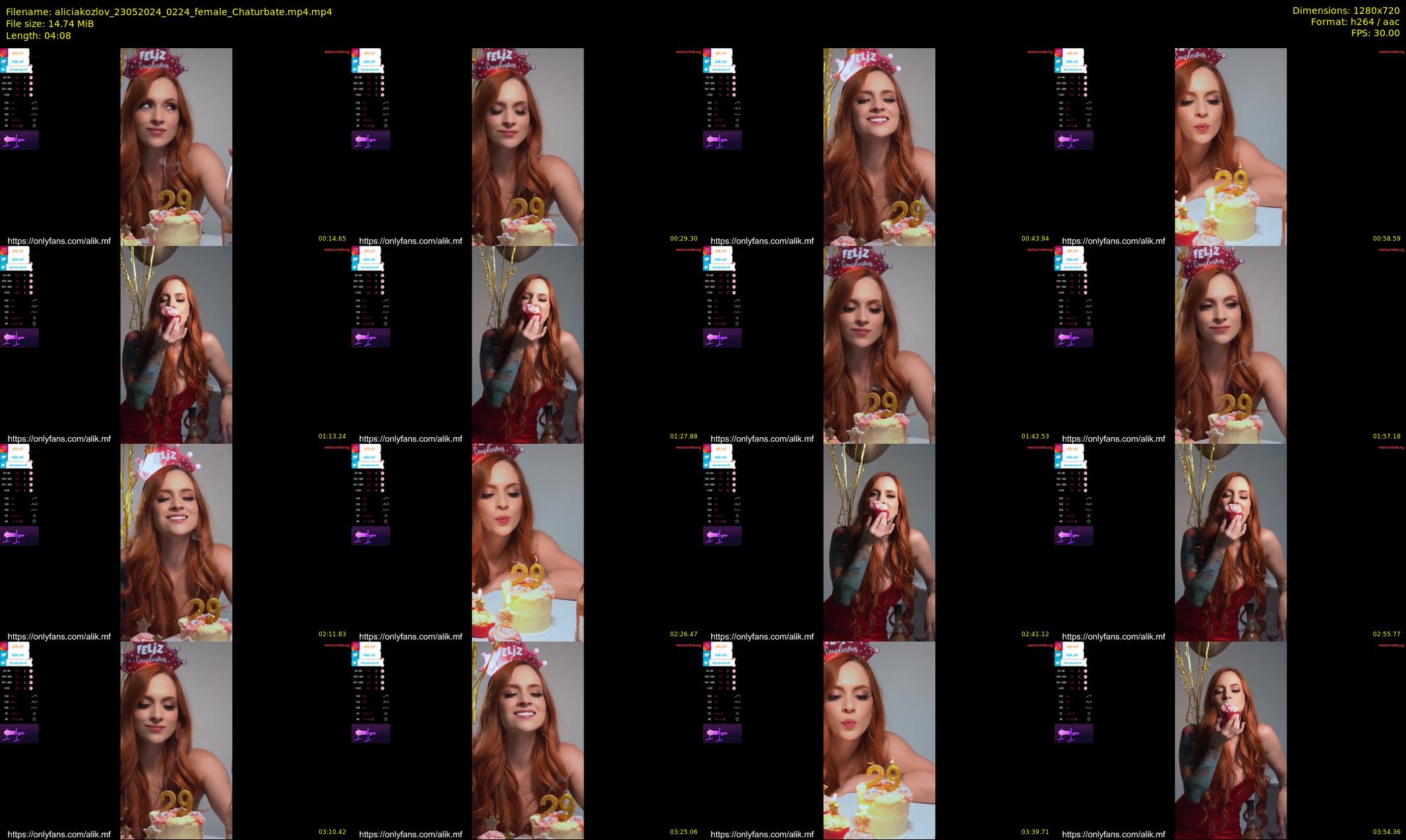 aliciakozlov — 5 minute Chaturbate female cam show recording, 720p, May 23, 2024