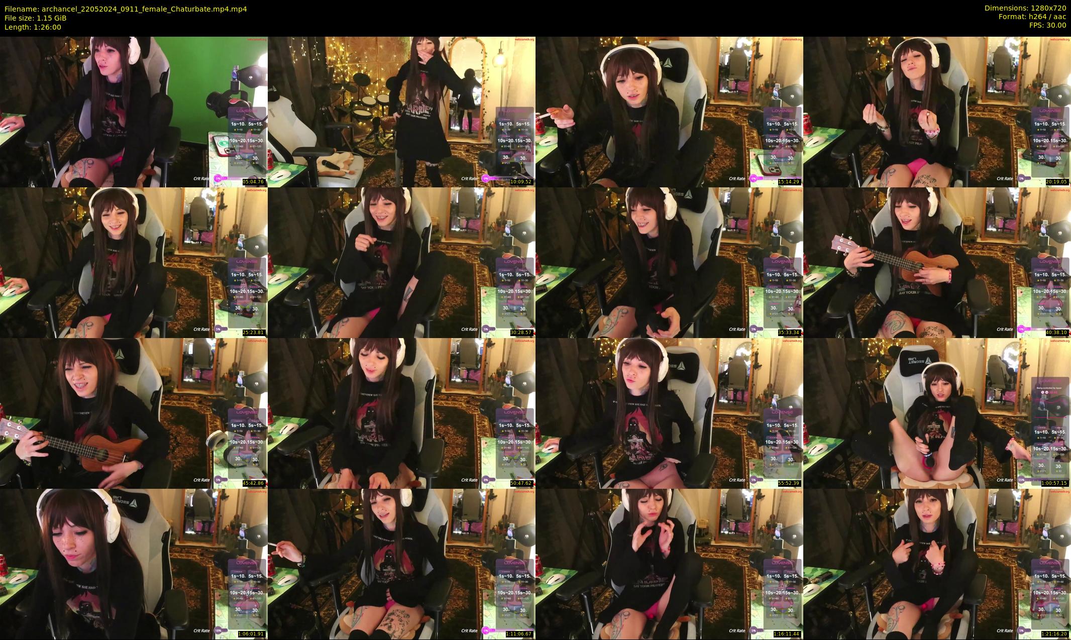 archancel — 86 minute Chaturbate female cam show recording, 720p, May 22, 2024