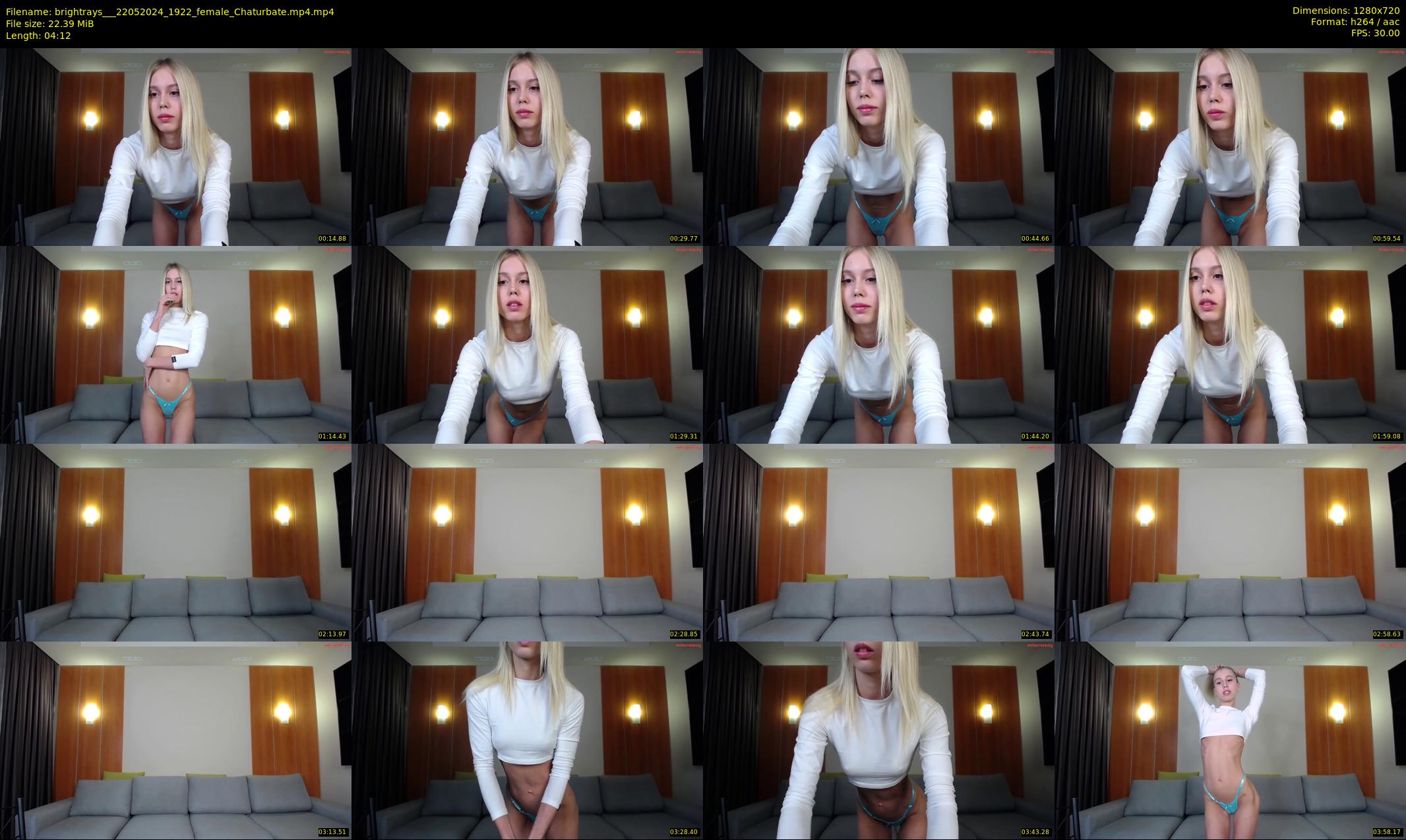 brightrays__ — 5 minute Chaturbate female cam show recording, 720p, May 22, 2024